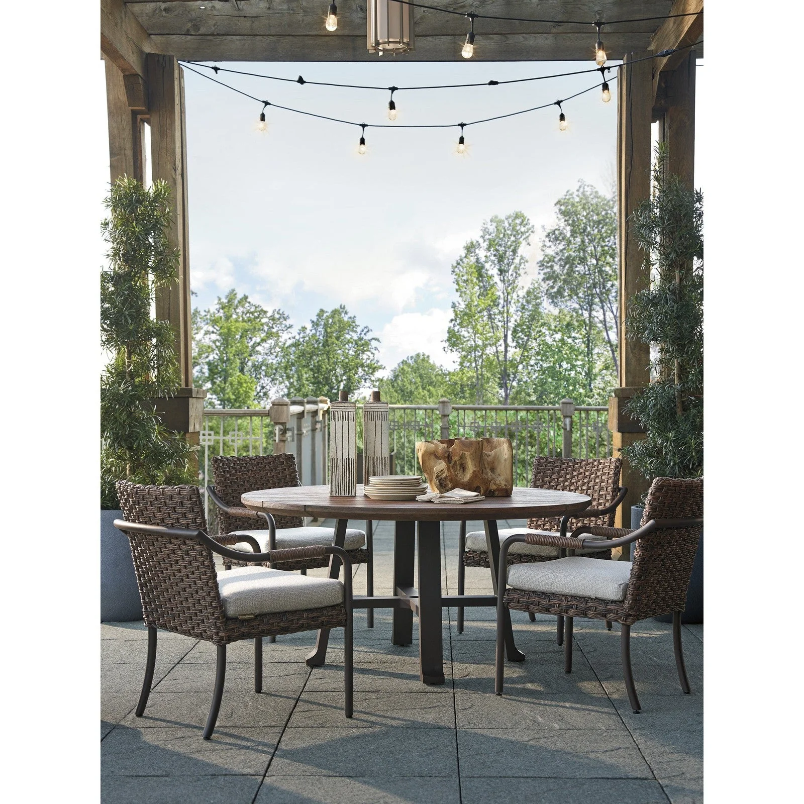 Tommy Bahama Outdoor Kilimanjaro Round Dining Table - Image 3
