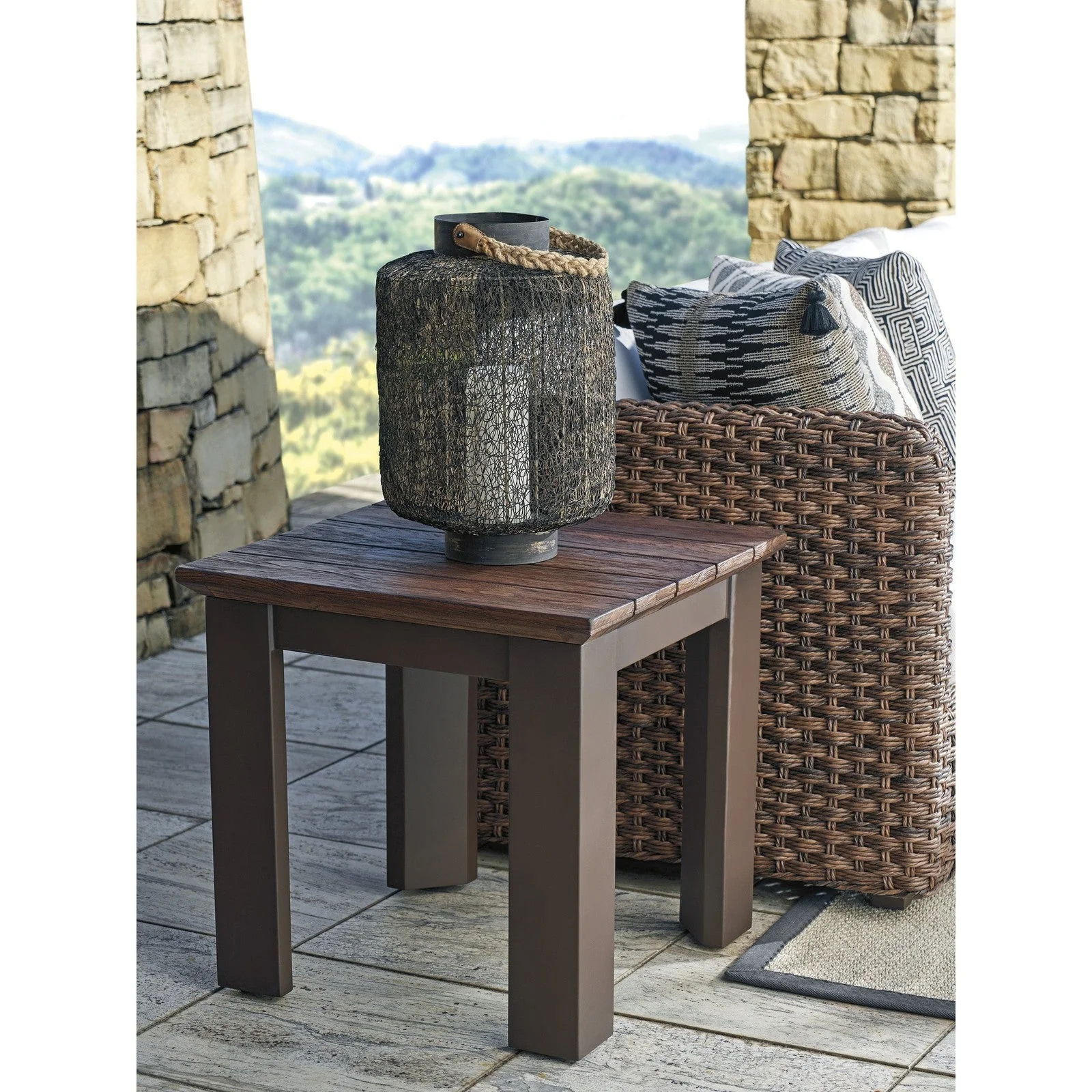 Tommy Bahama Outdoor Kilimanjaro Serving End Table - Image 2