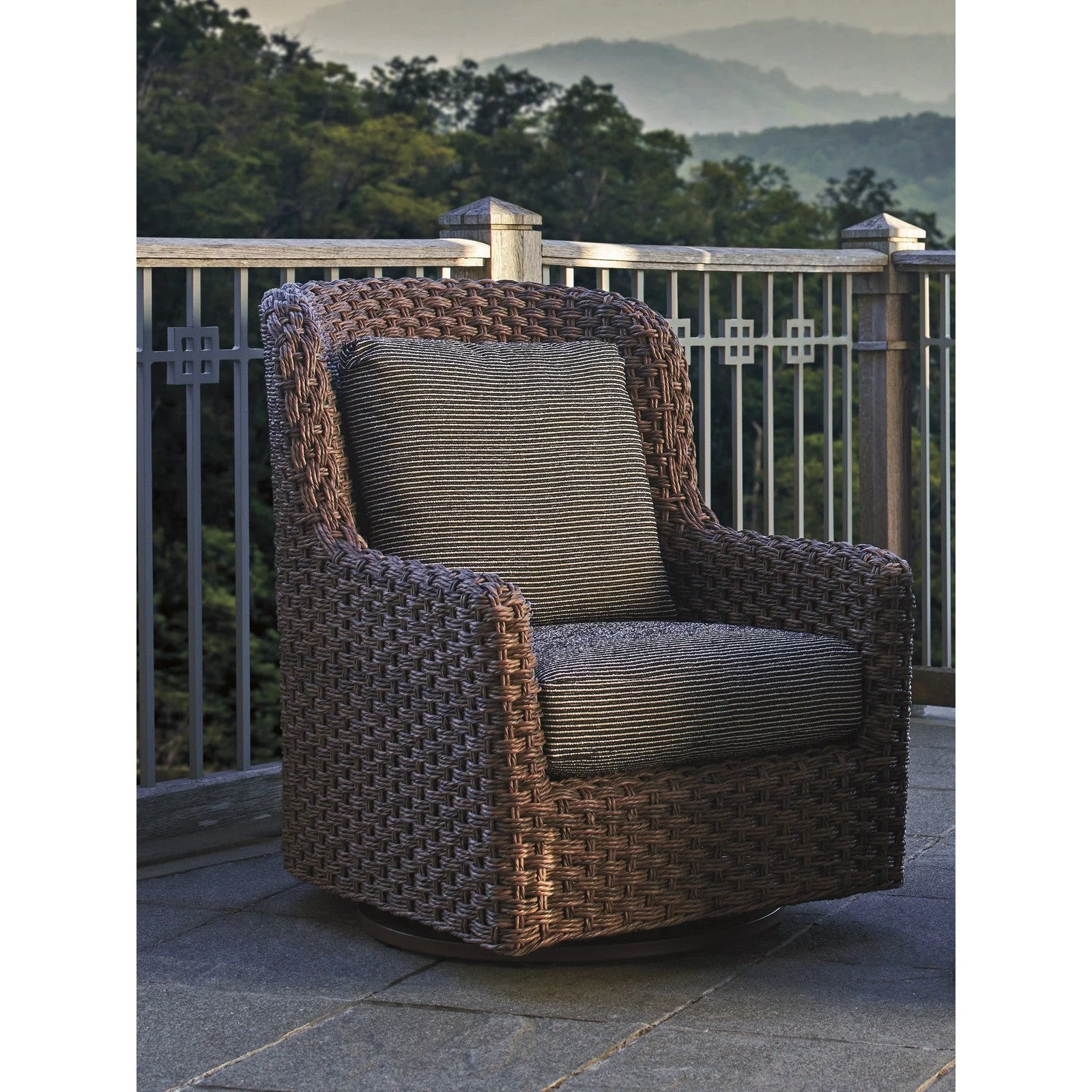 Tommy Bahama Outdoor Kilimanjaro Swivel Glider Chair - Image 2