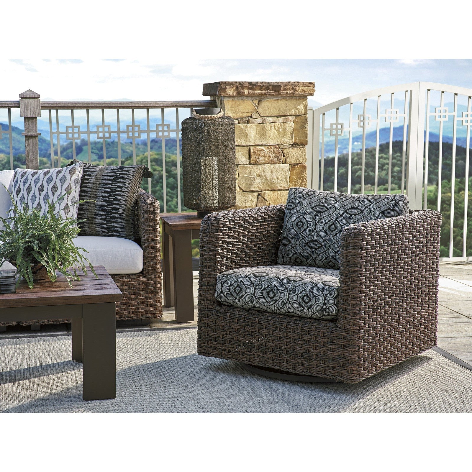 Tommy Bahama Outdoor Kilimanjaro Swivel Glider Lounge Chair - Image 2