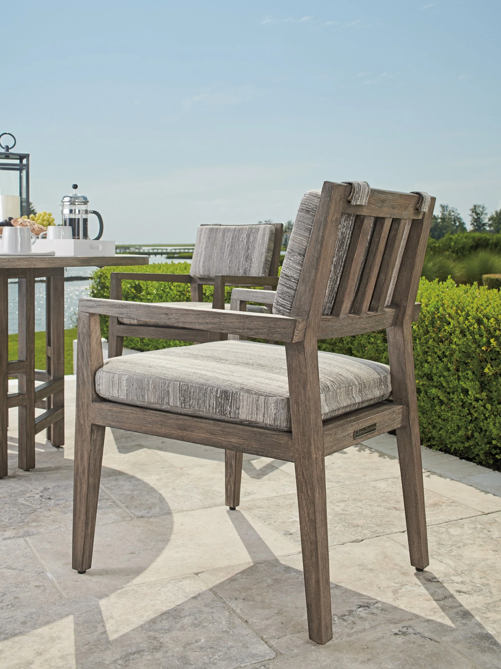 Tommy Bahama Outdoor La Jolla Arm Dining Chair - Image 3
