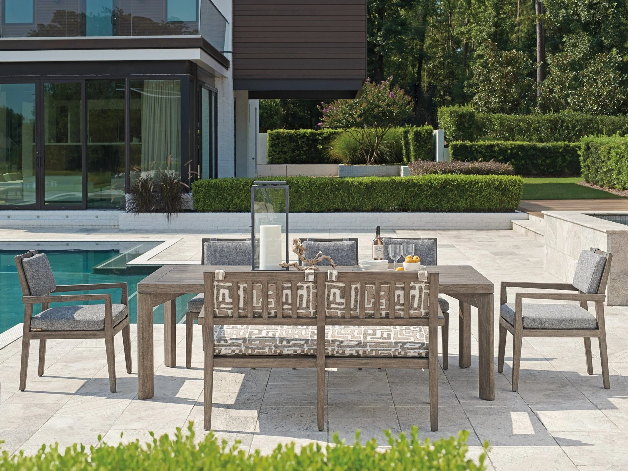 Tommy Bahama Outdoor La Jolla Arm Dining Chair - Image 9