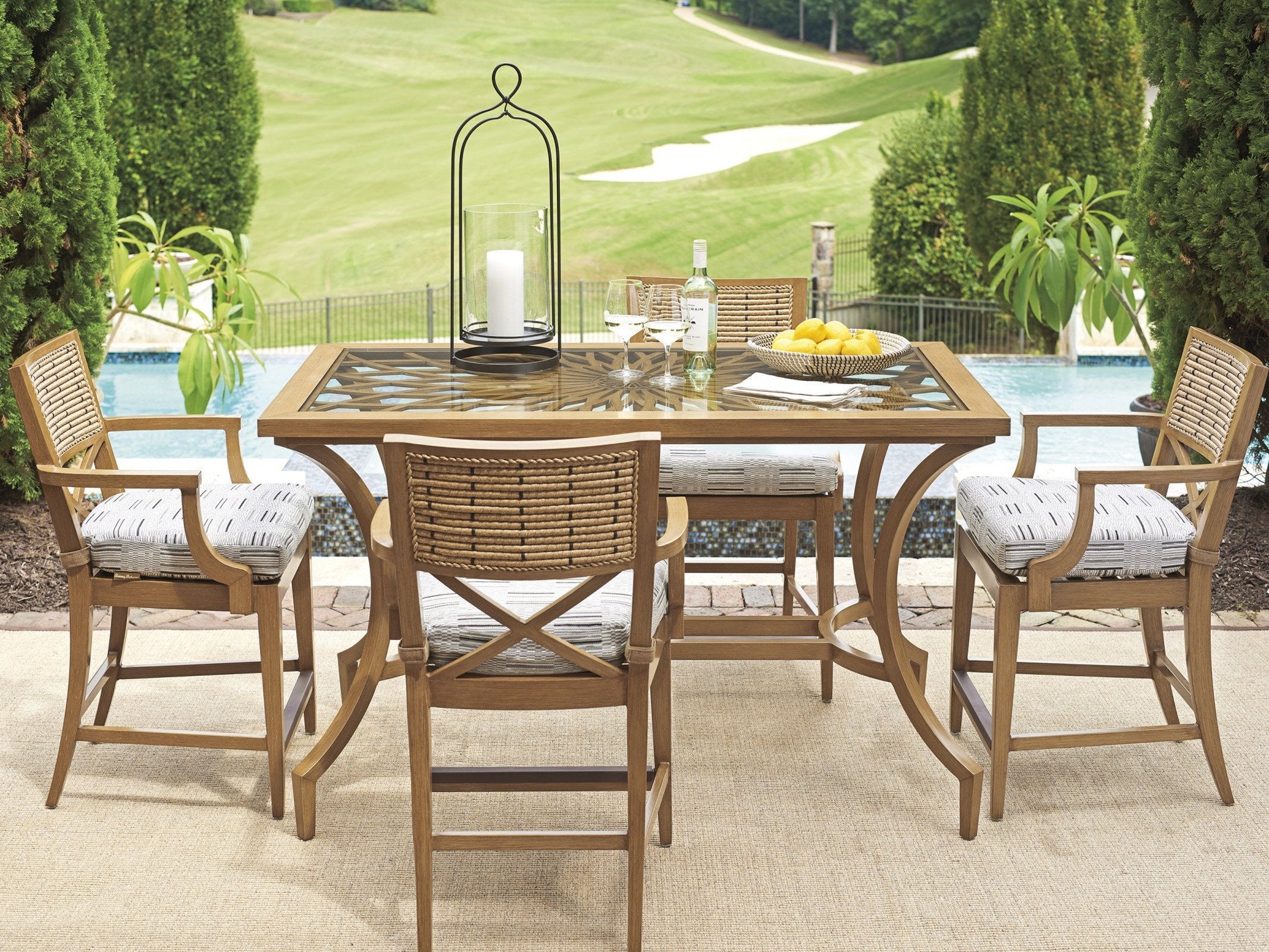 Tommy Bahama Outdoor Los Altos Valley View Bistro Table - Image 2