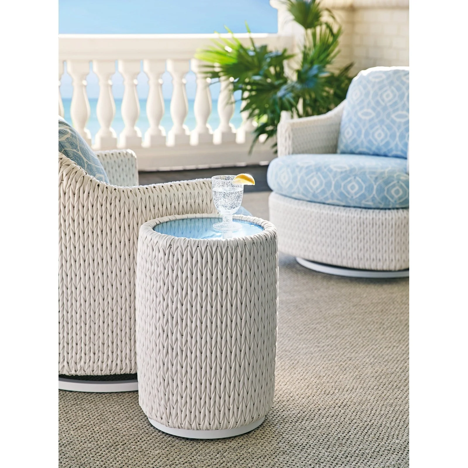 Tommy Bahama Outdoor Ocean Breeze Promenade Accent Table - Image 2