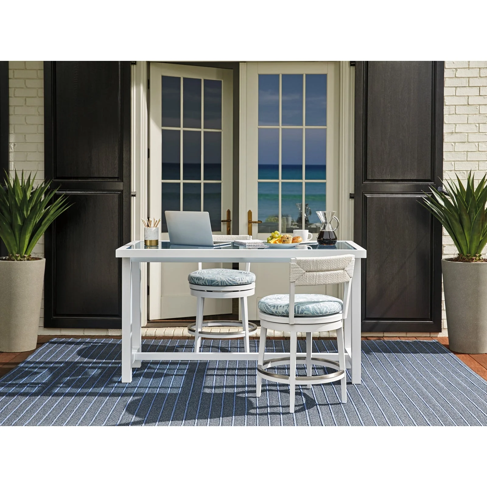 Tommy Bahama Outdoor Ocean Breeze Promenade Bistro Table - Image 2