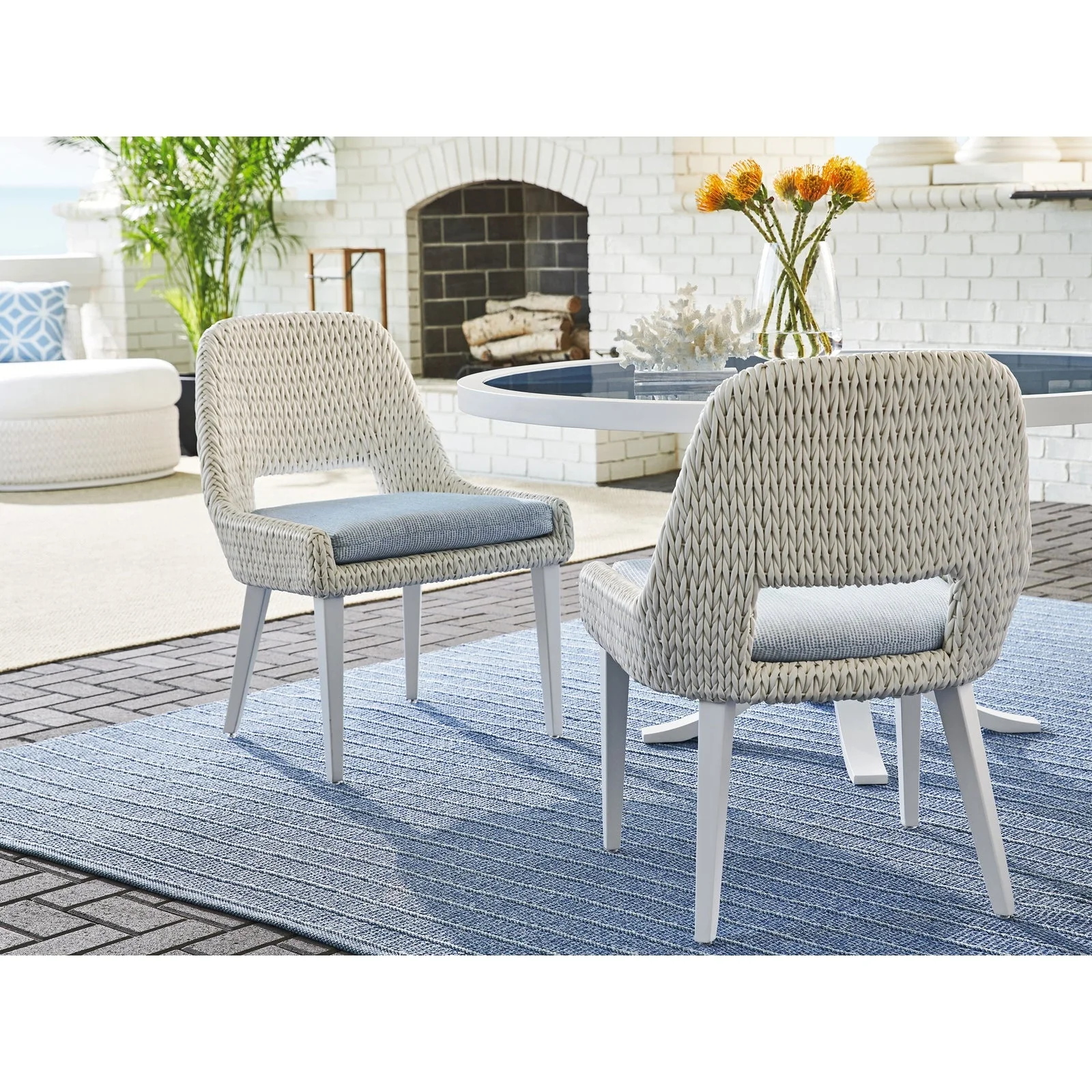 Tommy Bahama Outdoor Ocean Breeze Promenade Occasional Dining Chair - Image 2