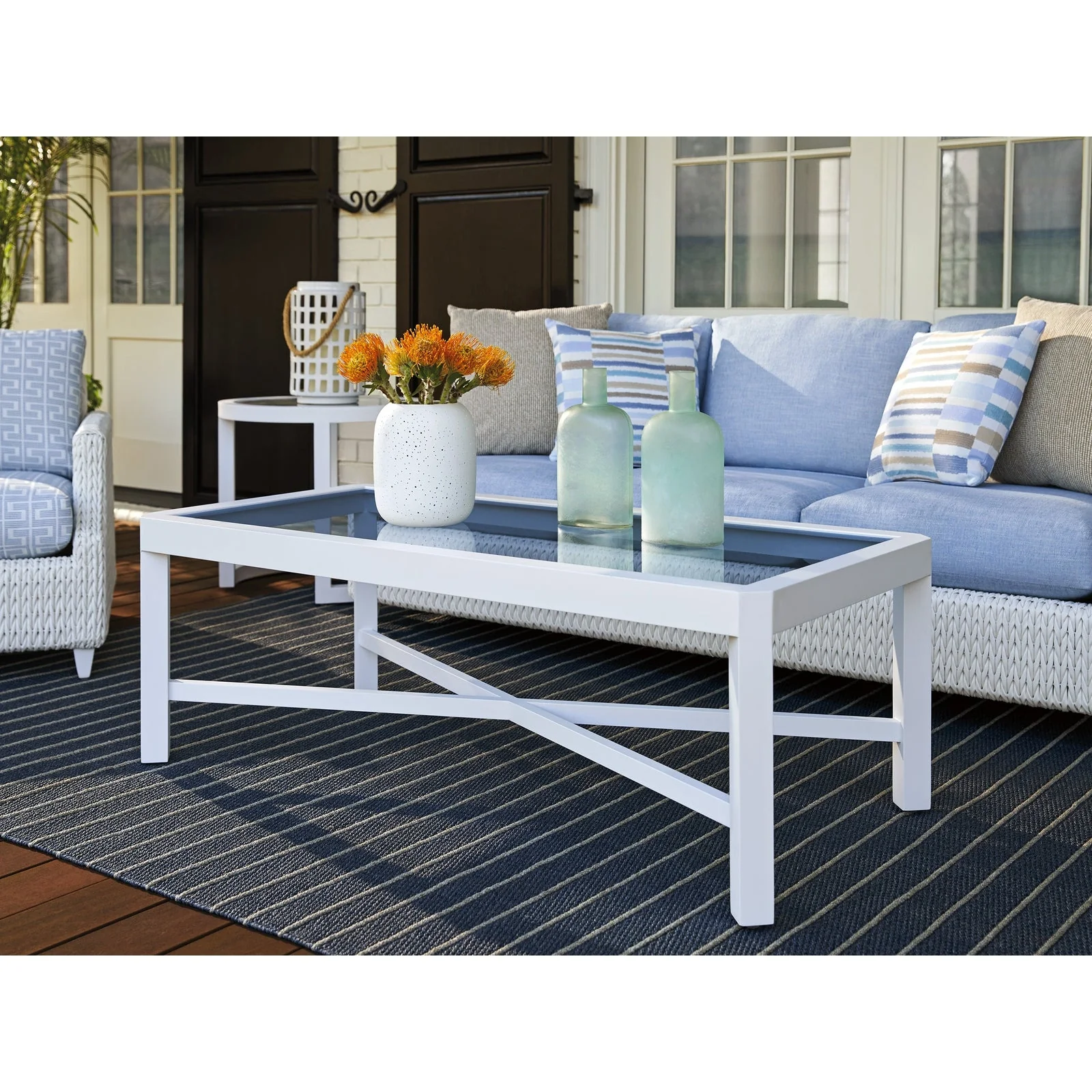 Tommy Bahama Outdoor Ocean Breeze Promenade Rectangular Cocktail Table - Image 2