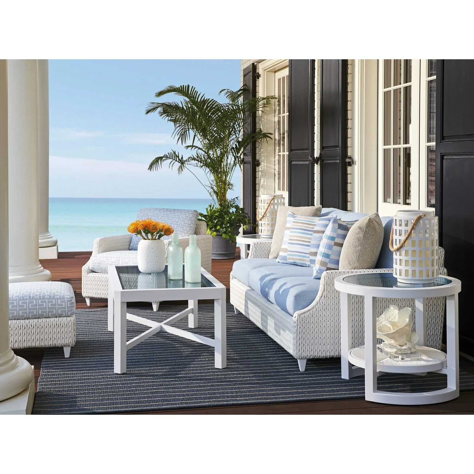 Tommy Bahama Outdoor Ocean Breeze Promenade Rectangular Cocktail Table - Image 3