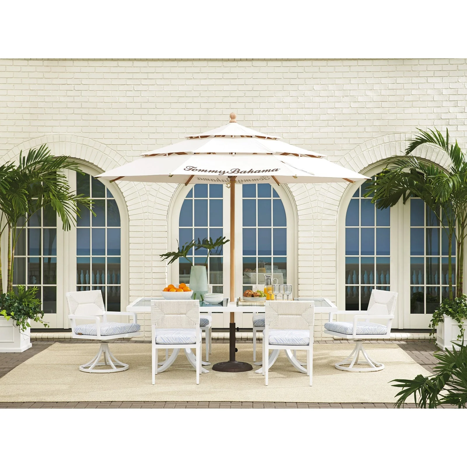 Tommy Bahama Outdoor Ocean Breeze Promenade Rectangular Dining Table - Image 2