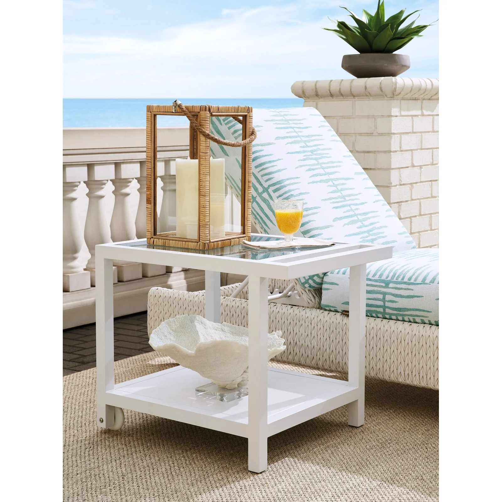 Tommy Bahama Outdoor Ocean Breeze Promenade Serving End Table - Image 2