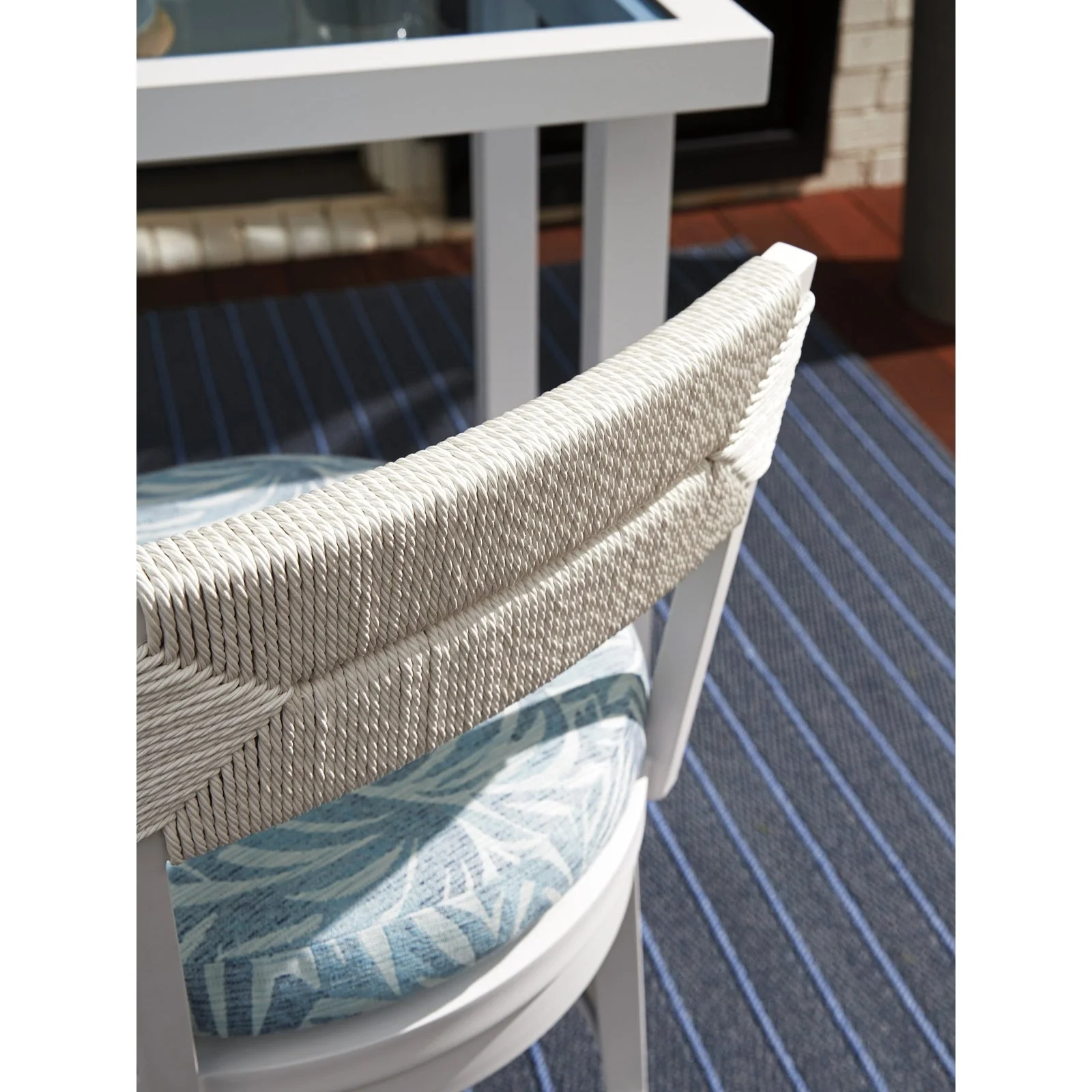 Tommy Bahama Outdoor Ocean Breeze Promenade Swivel Counter Stool - Image 2