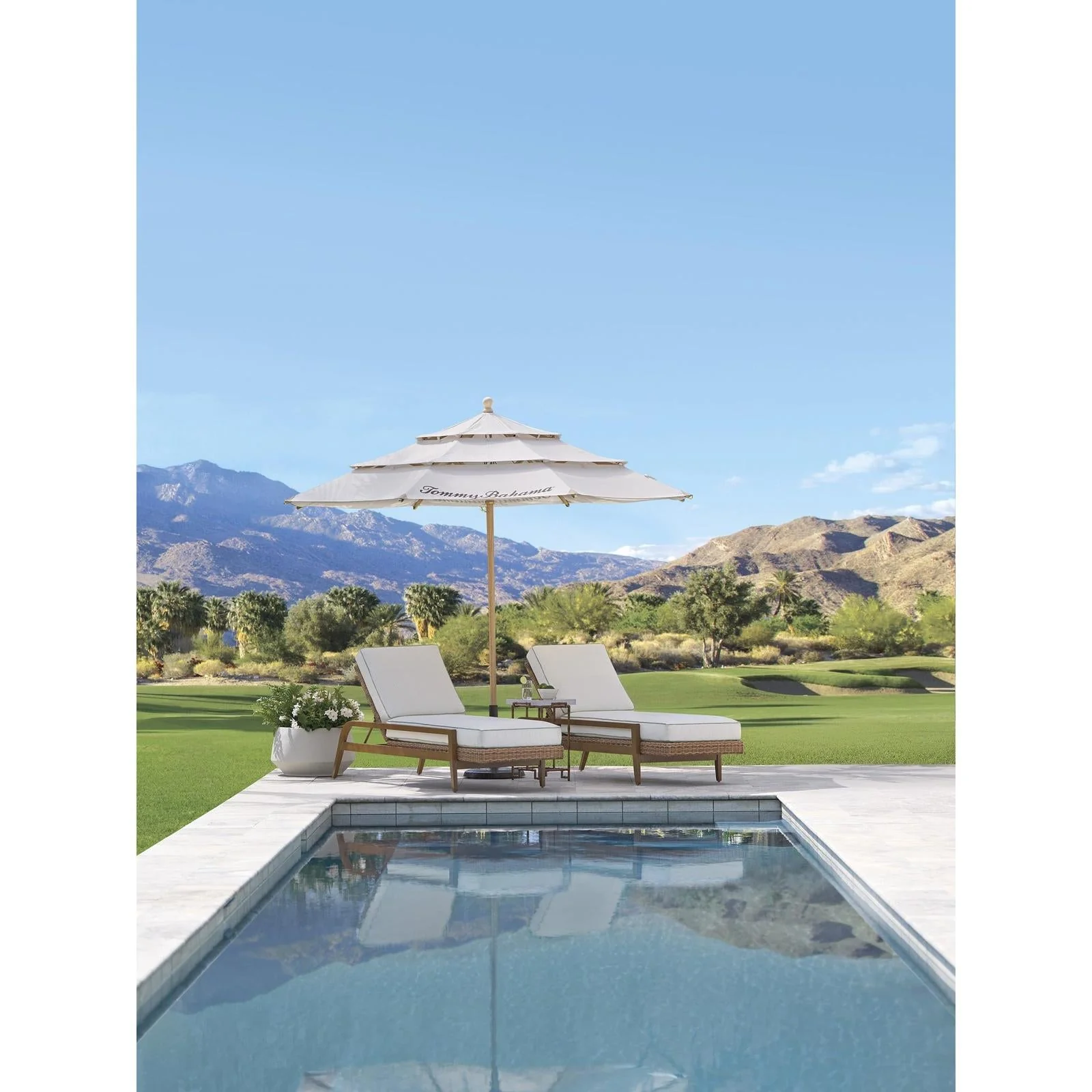 Tommy Bahama Outdoor Palm Desert Poolside Chaise - Image 2