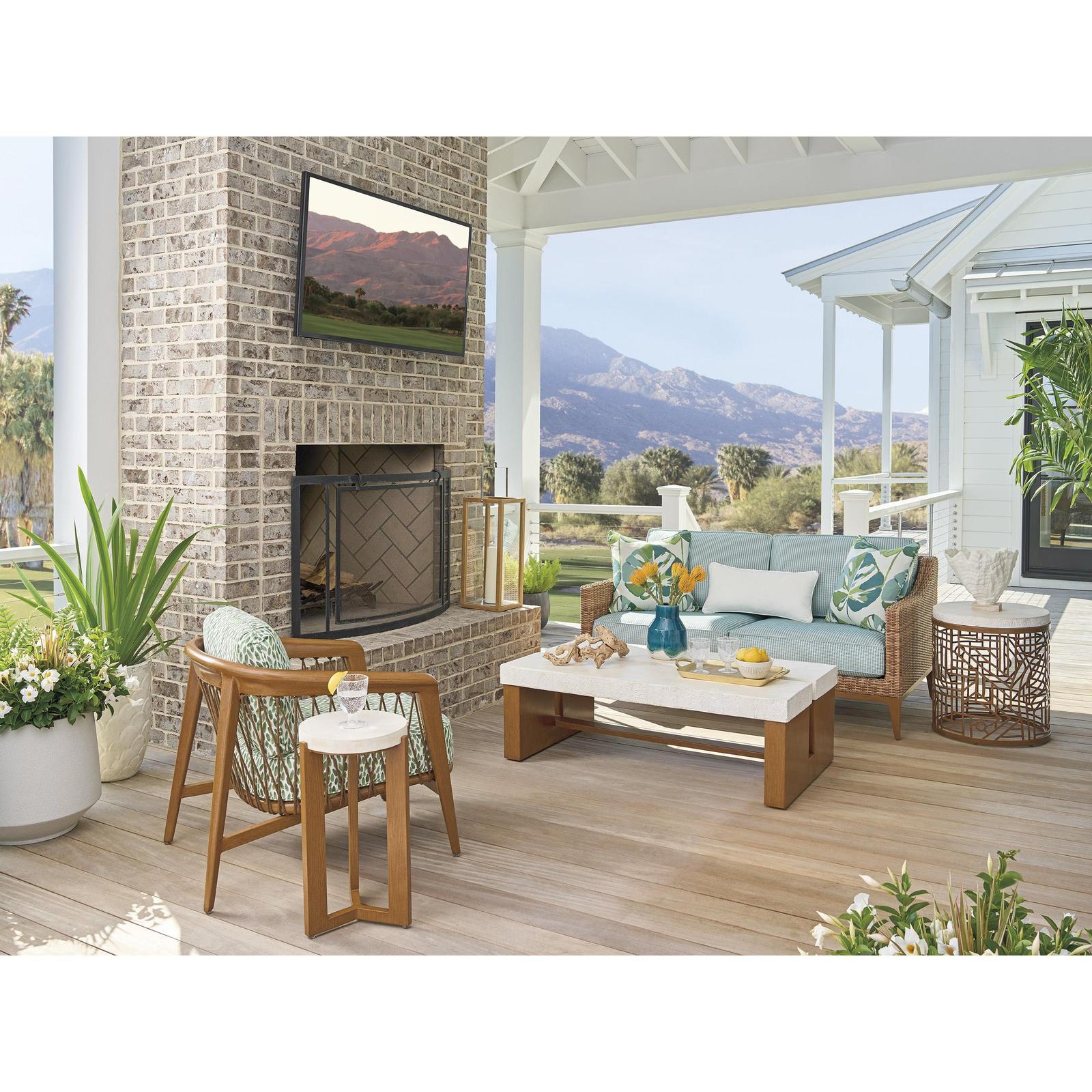 Tommy Bahama Outdoor Palm Desert Poolside Rectangular Cocktail Table - Image 3