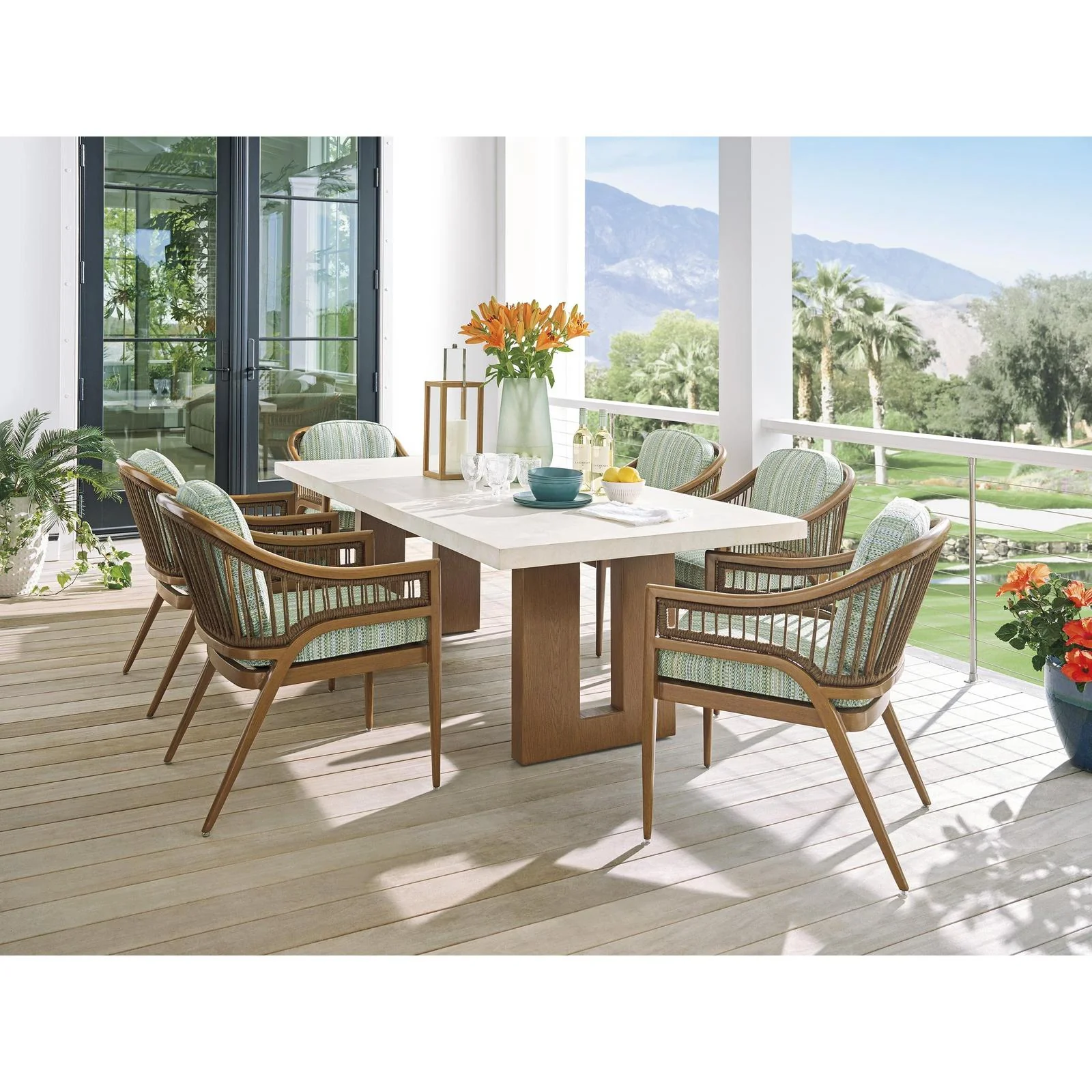 Tommy Bahama Outdoor Palm Desert Poolside Rectangular Dining Table - Image 2