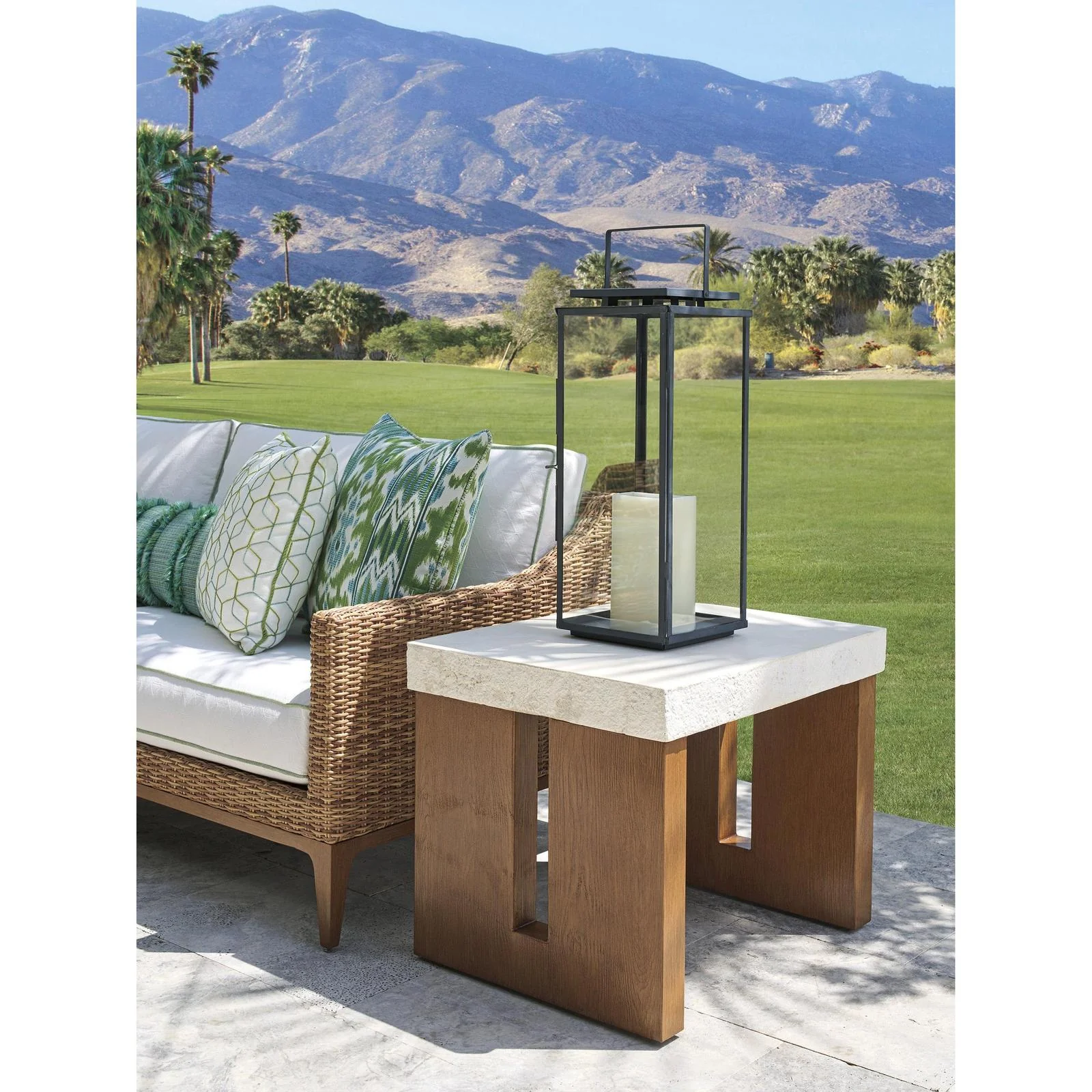 Tommy Bahama Outdoor Palm Desert Poolside Rectangular End Table - Image 2