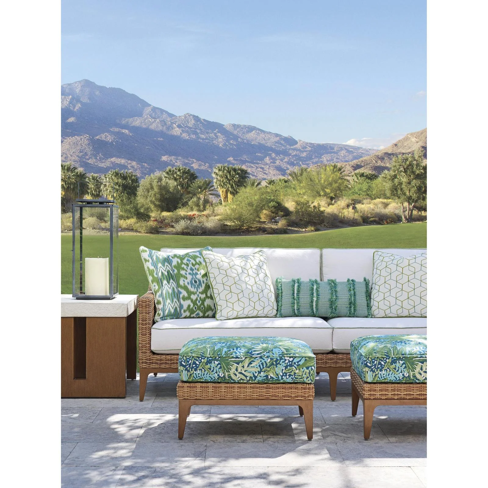 Tommy Bahama Outdoor Palm Desert Poolside Rectangular End Table - Image 3