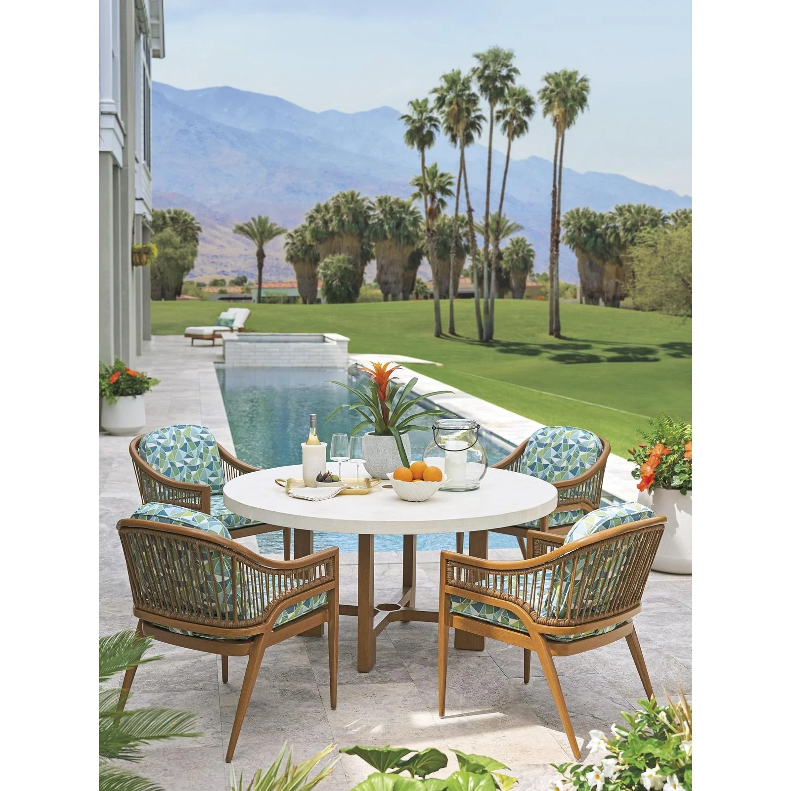 Tommy Bahama Outdoor Palm Desert Poolside Round Dining Table - Image 2