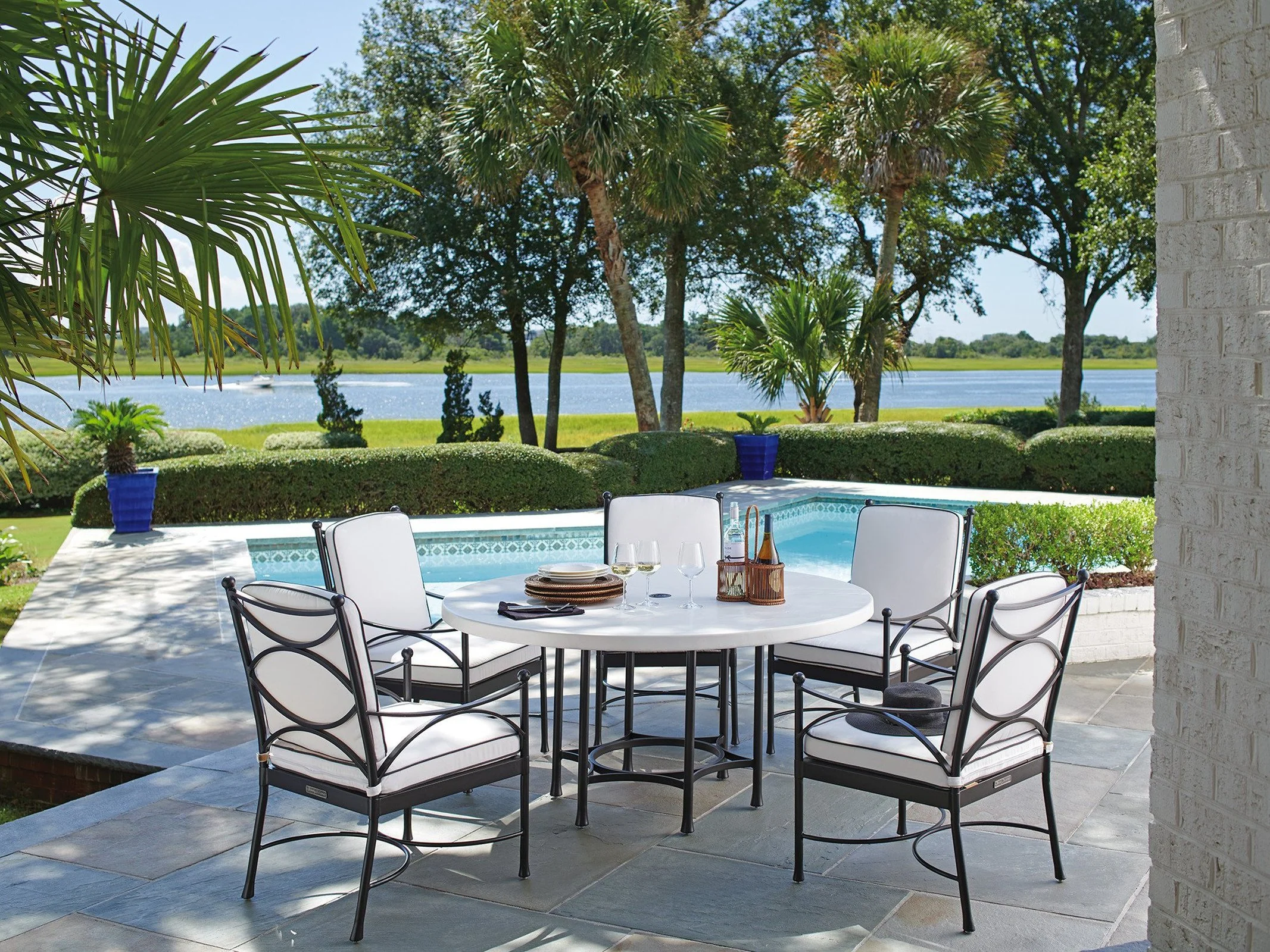 Tommy Bahama Outdoor Pavlova Dining Chair - Image 6