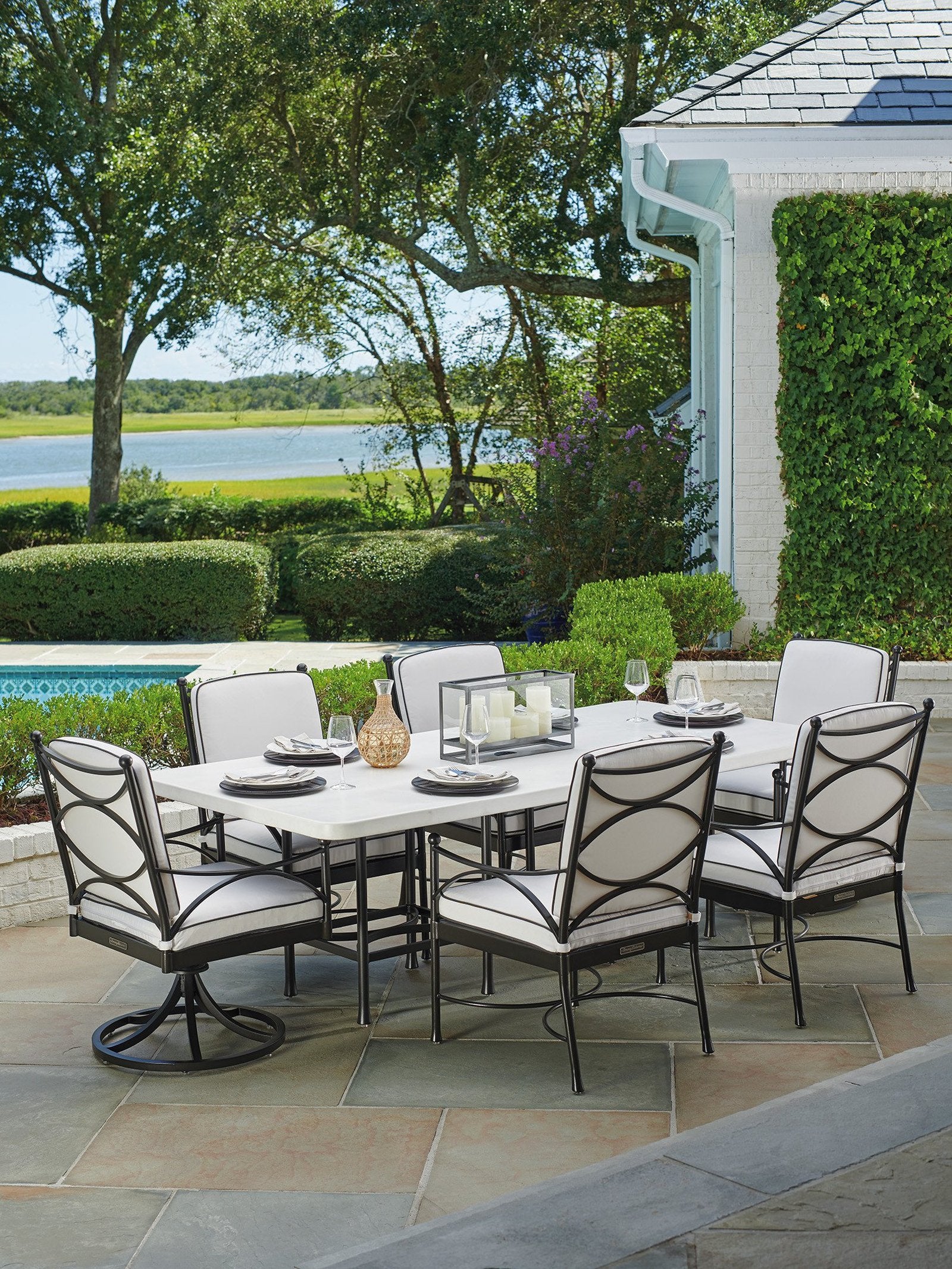 Tommy Bahama Outdoor Pavlova Rectangular Dining Table - Image 2