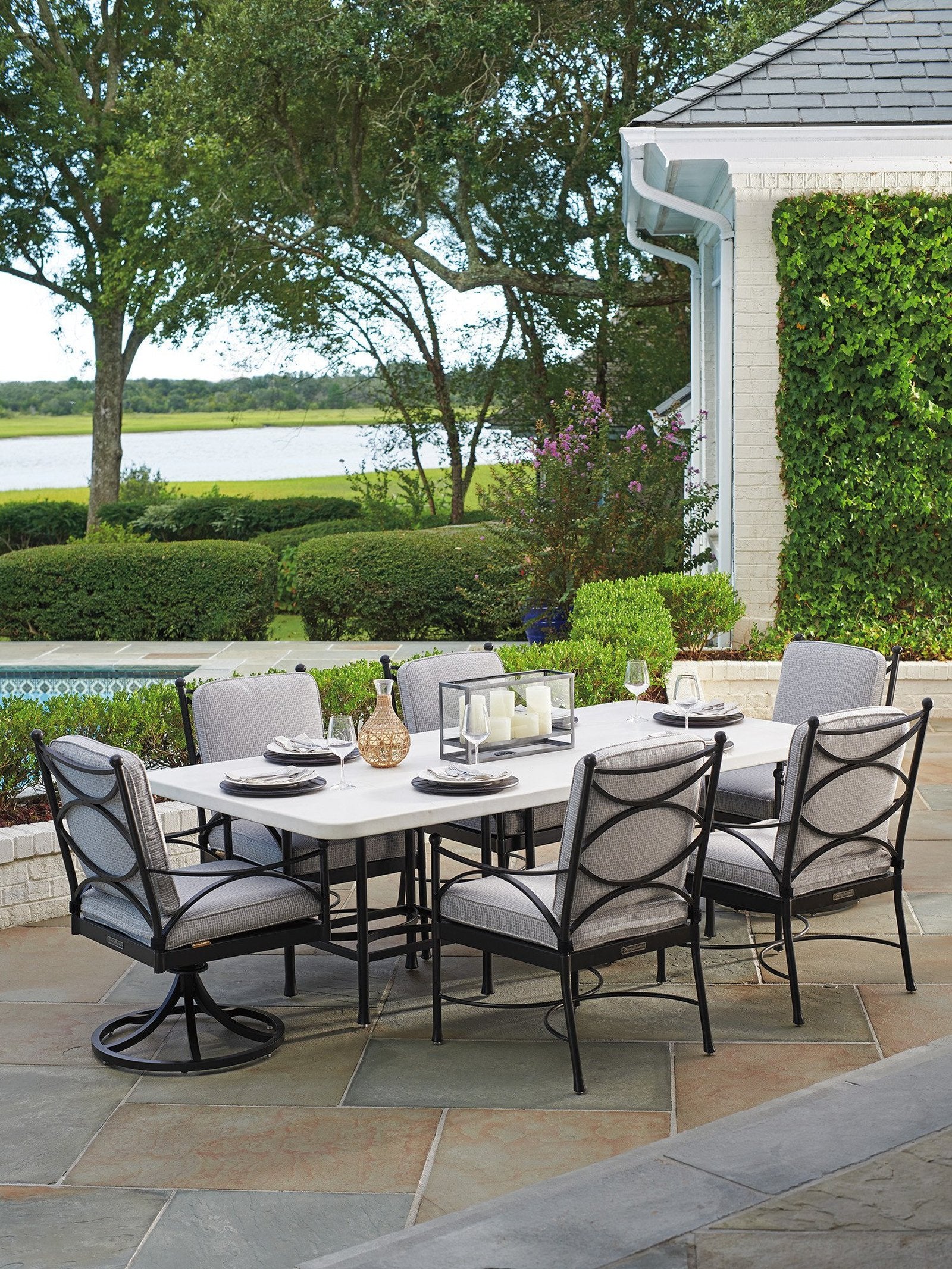 Tommy Bahama Outdoor Pavlova Rectangular Dining Table - Image 3