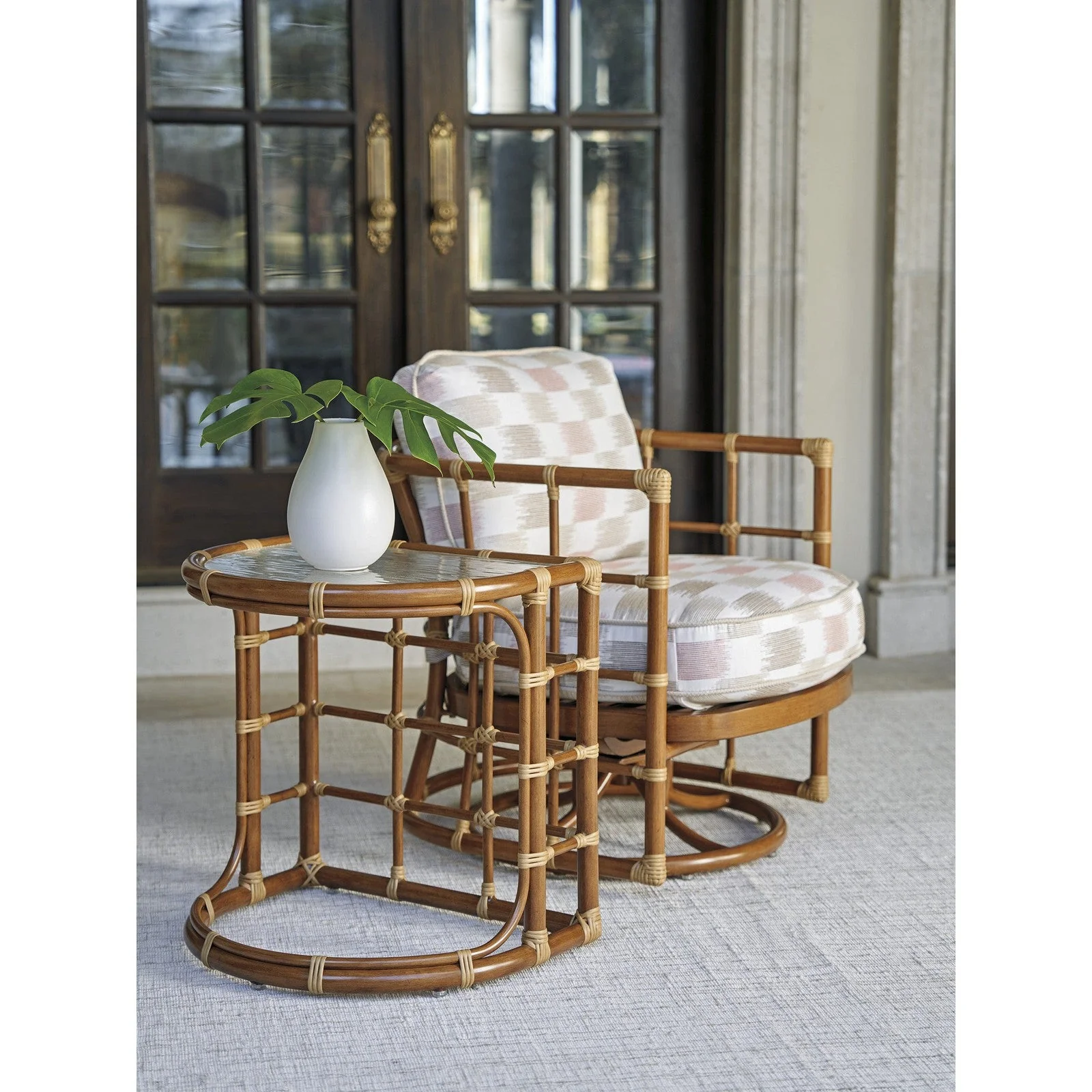 Tommy Bahama Outdoor Sandpiper Bay Demilune End Table - Image 2