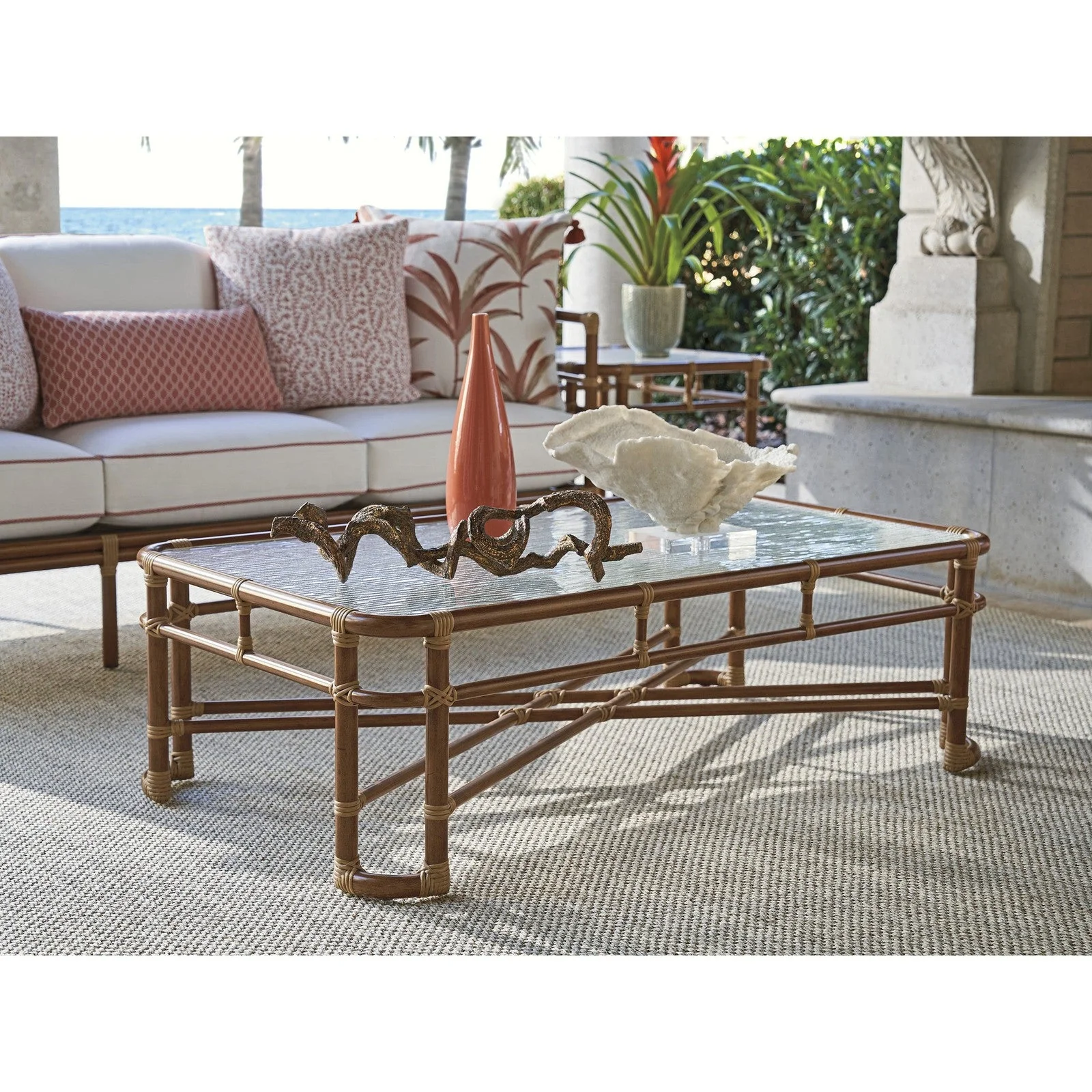 Tommy Bahama Outdoor Sandpiper Bay Rectangular Cocktail Table - Image 2