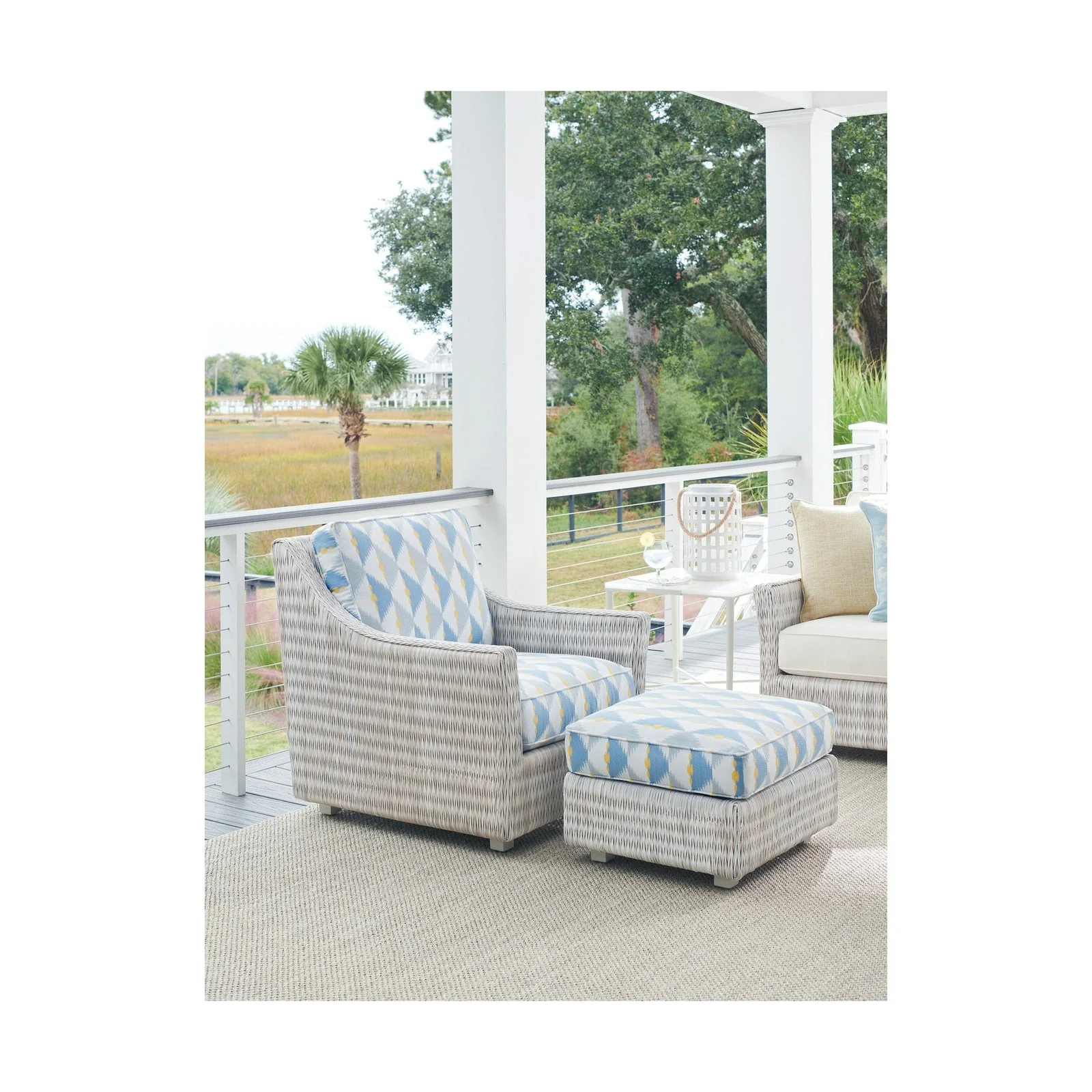 Tommy Bahama Outdoor Seabrook Ottoman - Image 2