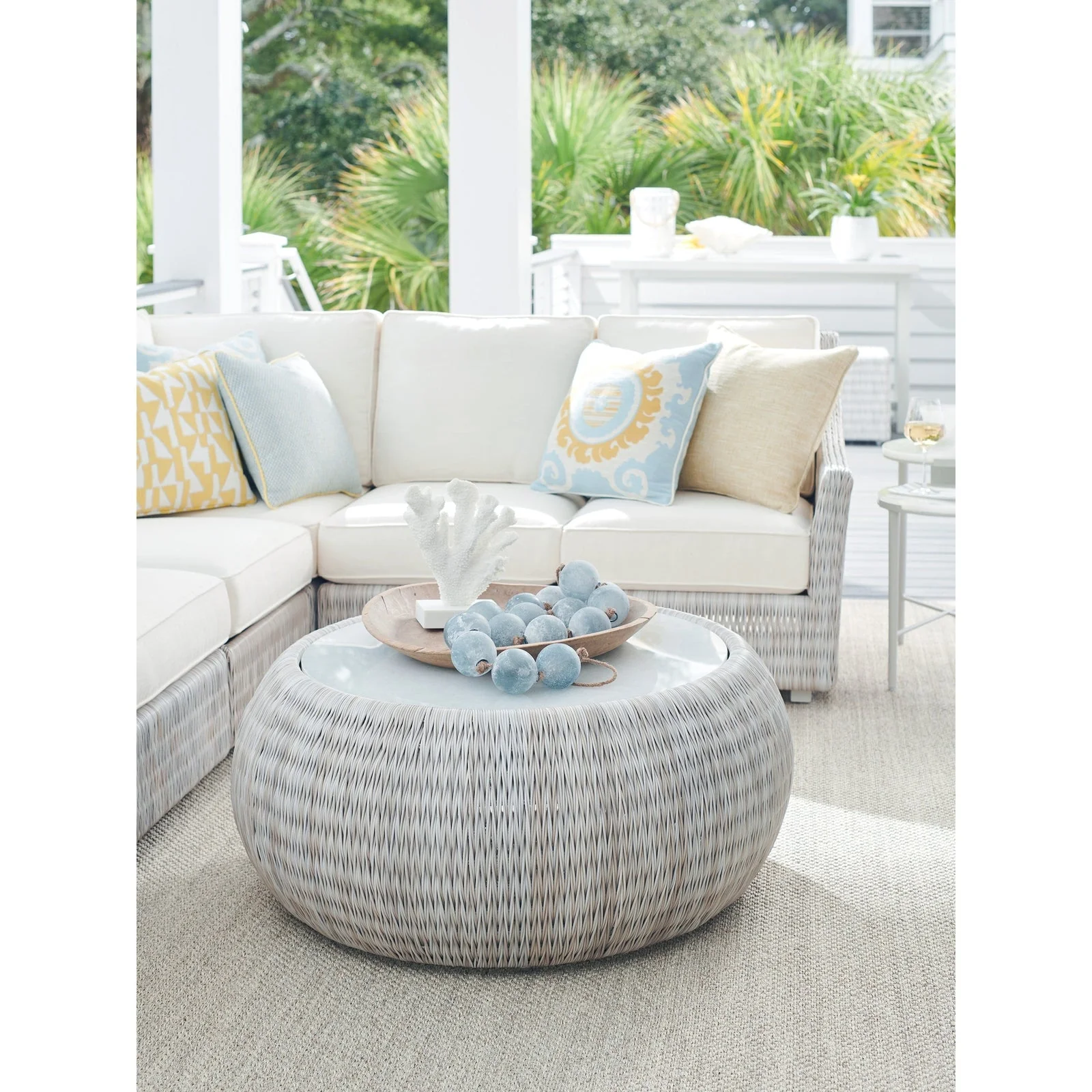 Tommy Bahama Outdoor Seabrook Round Cocktail Table - Image 2