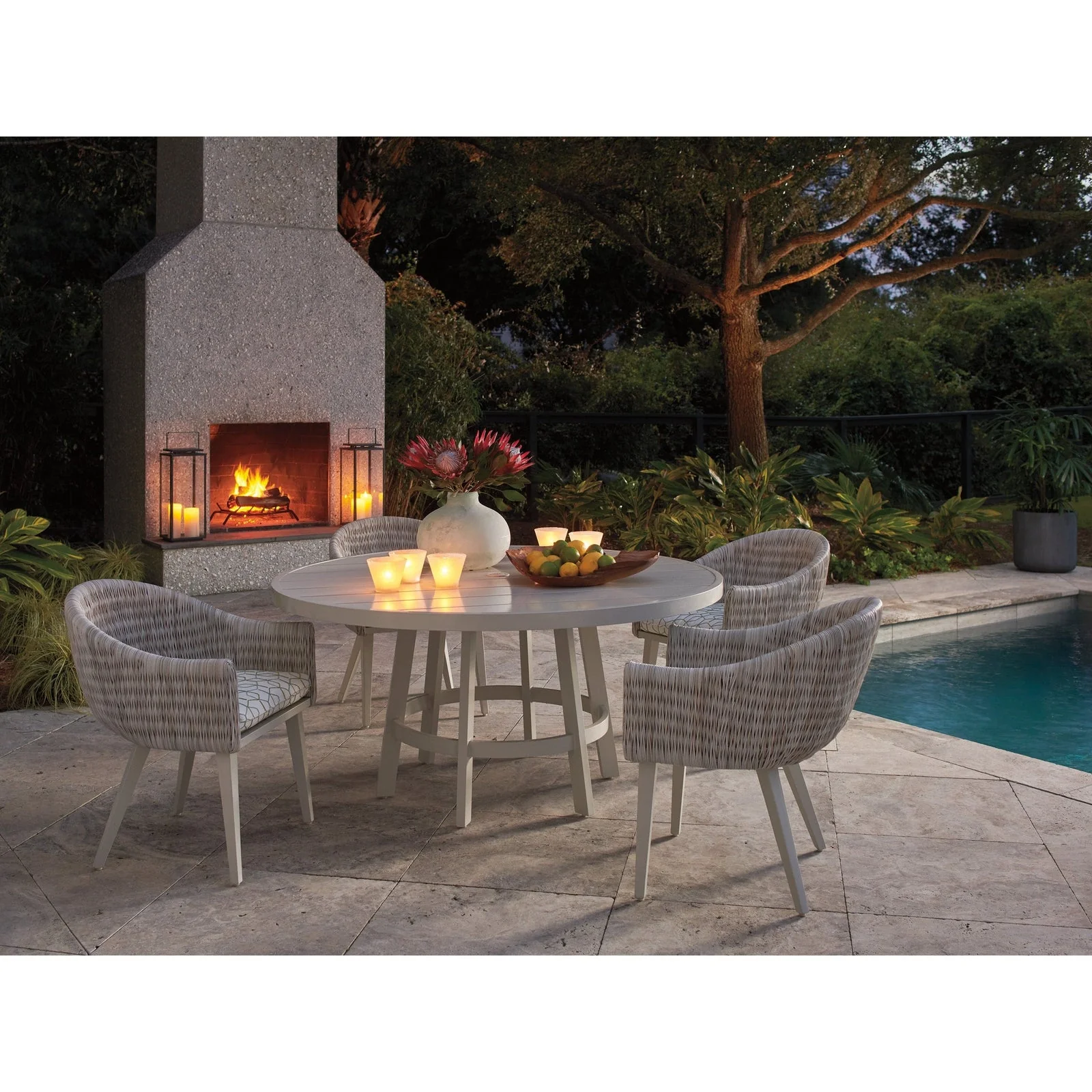 Tommy Bahama Outdoor Seabrook Round Dining Table - Image 2