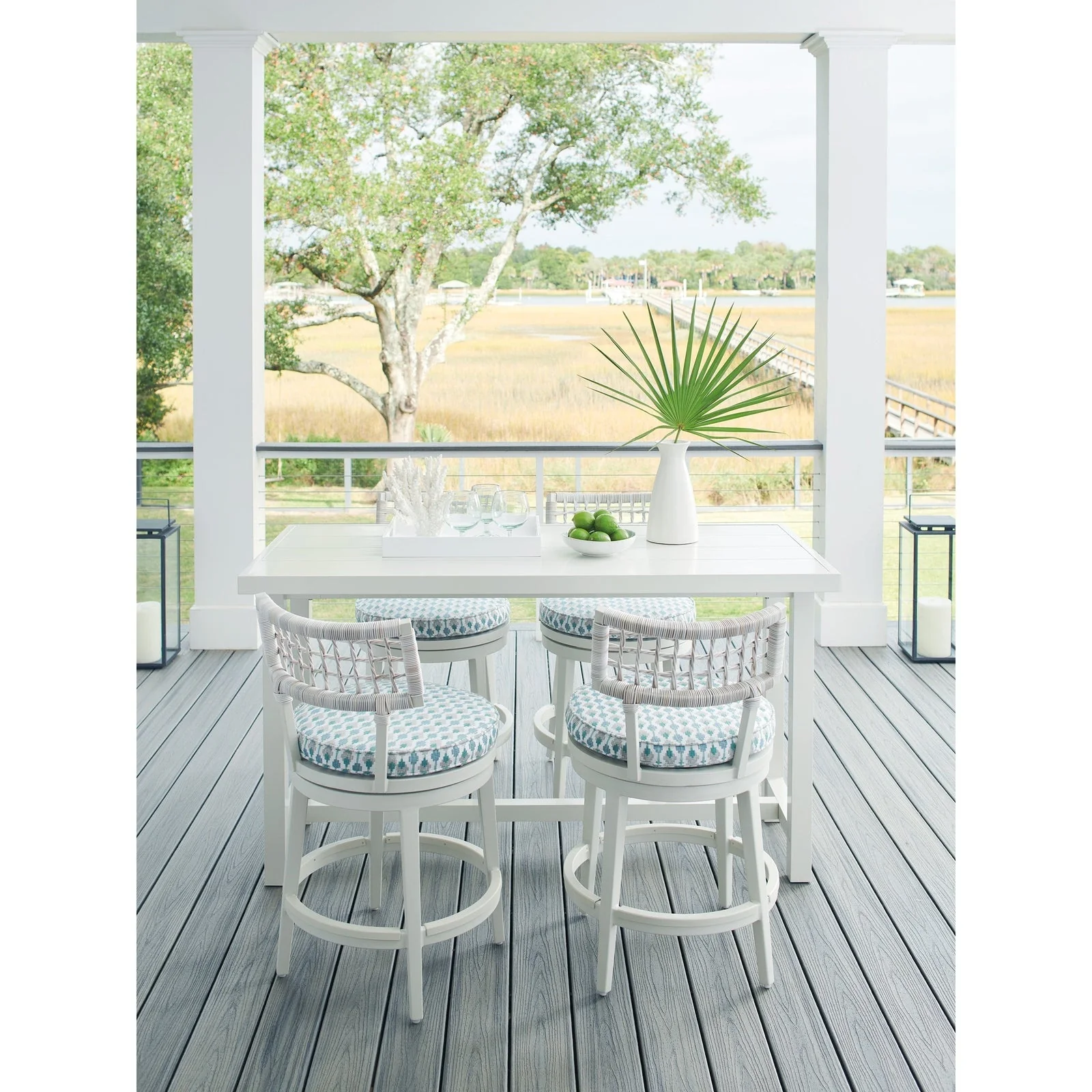 Tommy Bahama Outdoor Seabrook Swivel Counter Stool - Image 2
