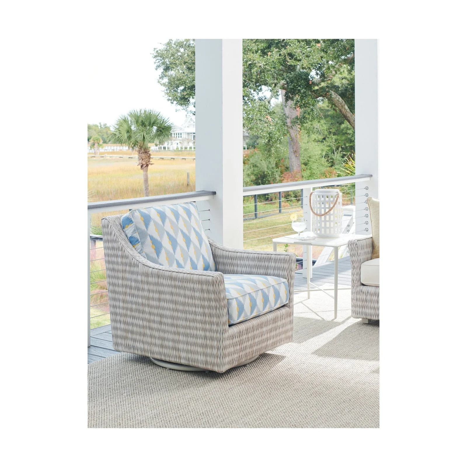Tommy Bahama Outdoor Seabrook Swivel Glider Chair - Image 2