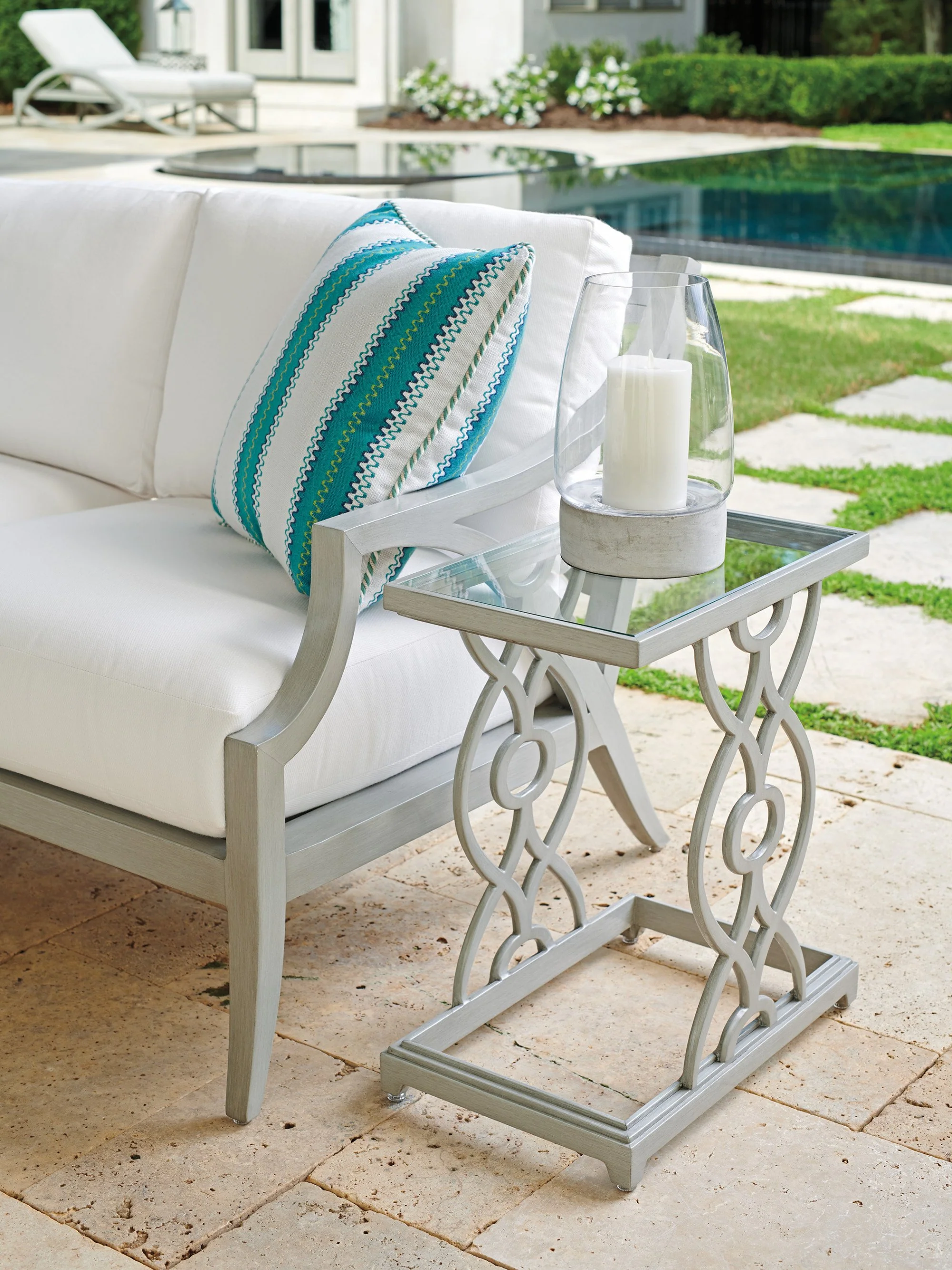 Tommy Bahama Outdoor Silver Sands Accent Table - Image 3