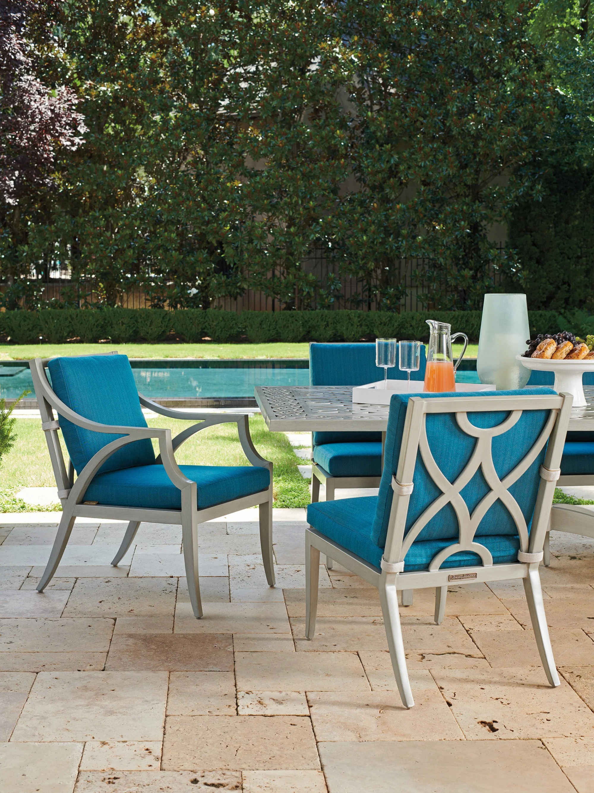 Tommy Bahama Outdoor Silver Sands Arm Dining Chair - Image 3