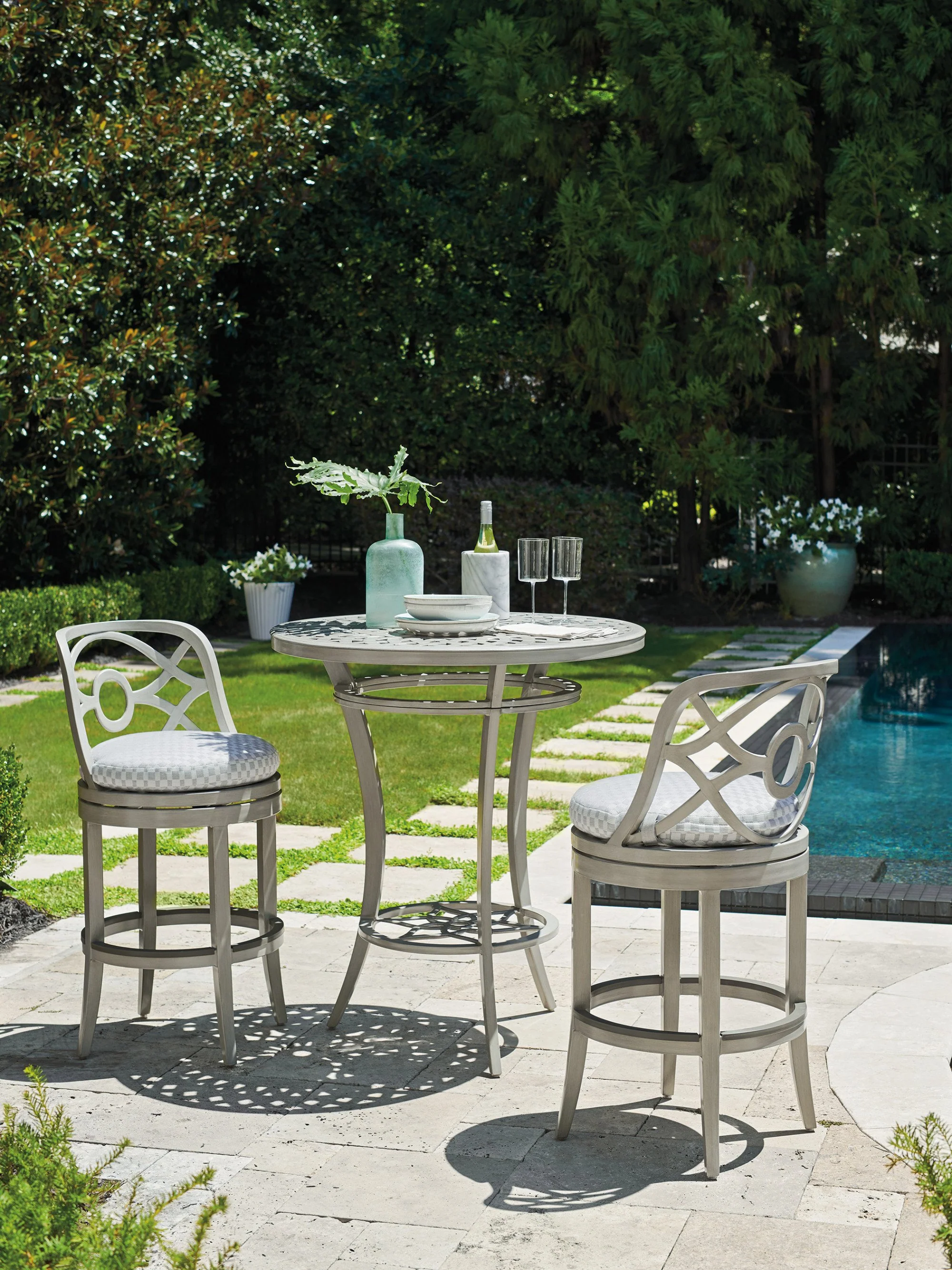 Tommy Bahama Outdoor Silver Sands Bistro Table - Image 3