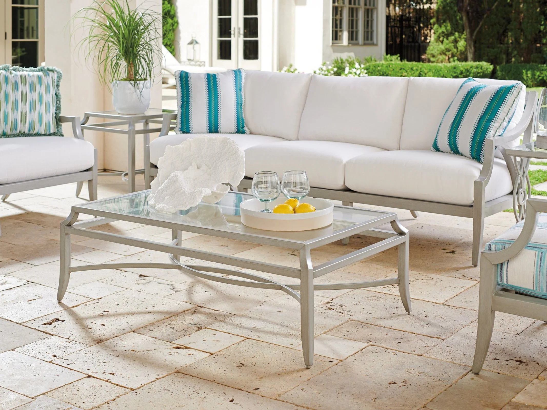 Tommy Bahama Outdoor Silver Sands Cocktail Table - Image 2