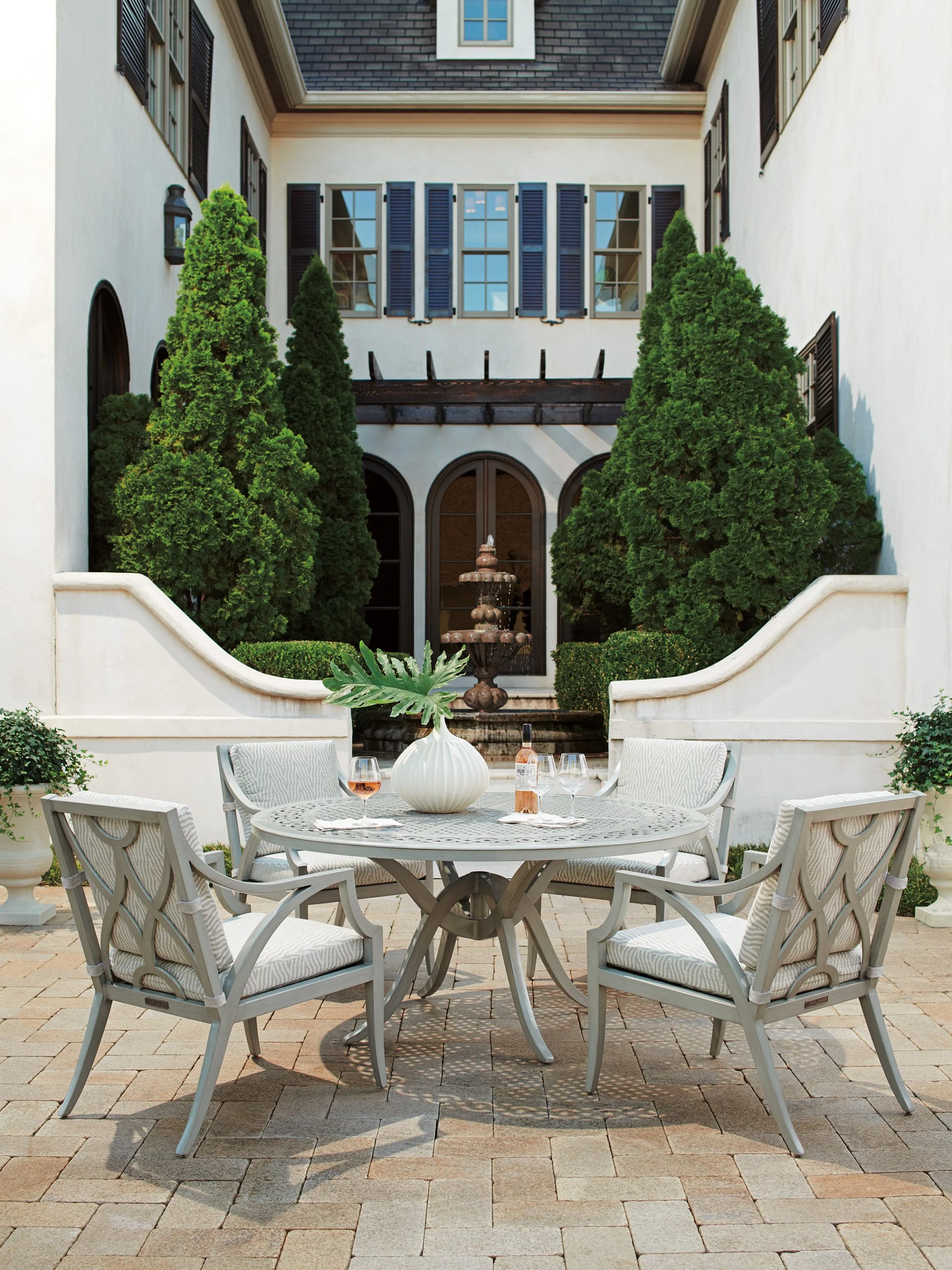 Tommy Bahama Outdoor Silver Sands Round Dining Table - Image 2
