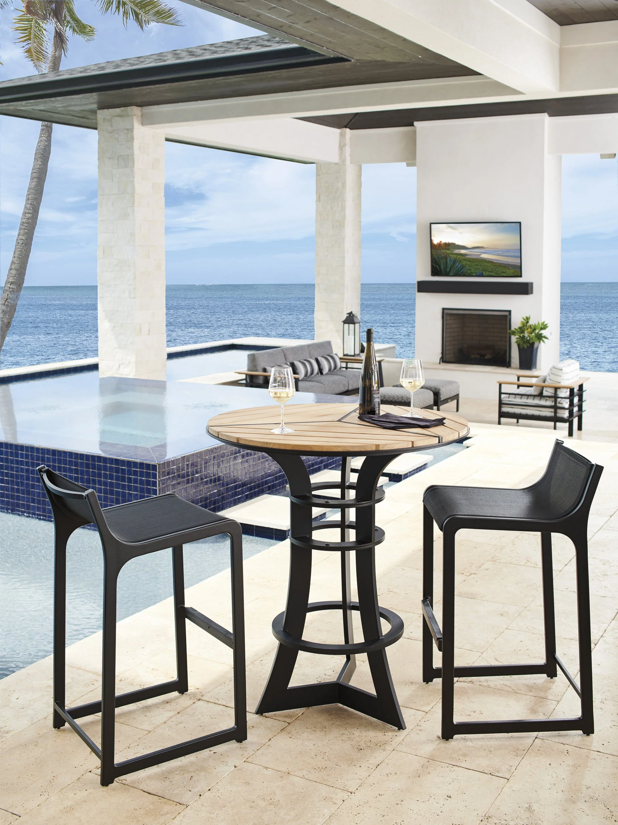 Tommy Bahama Outdoor South Beach Bistro Table - Image 3