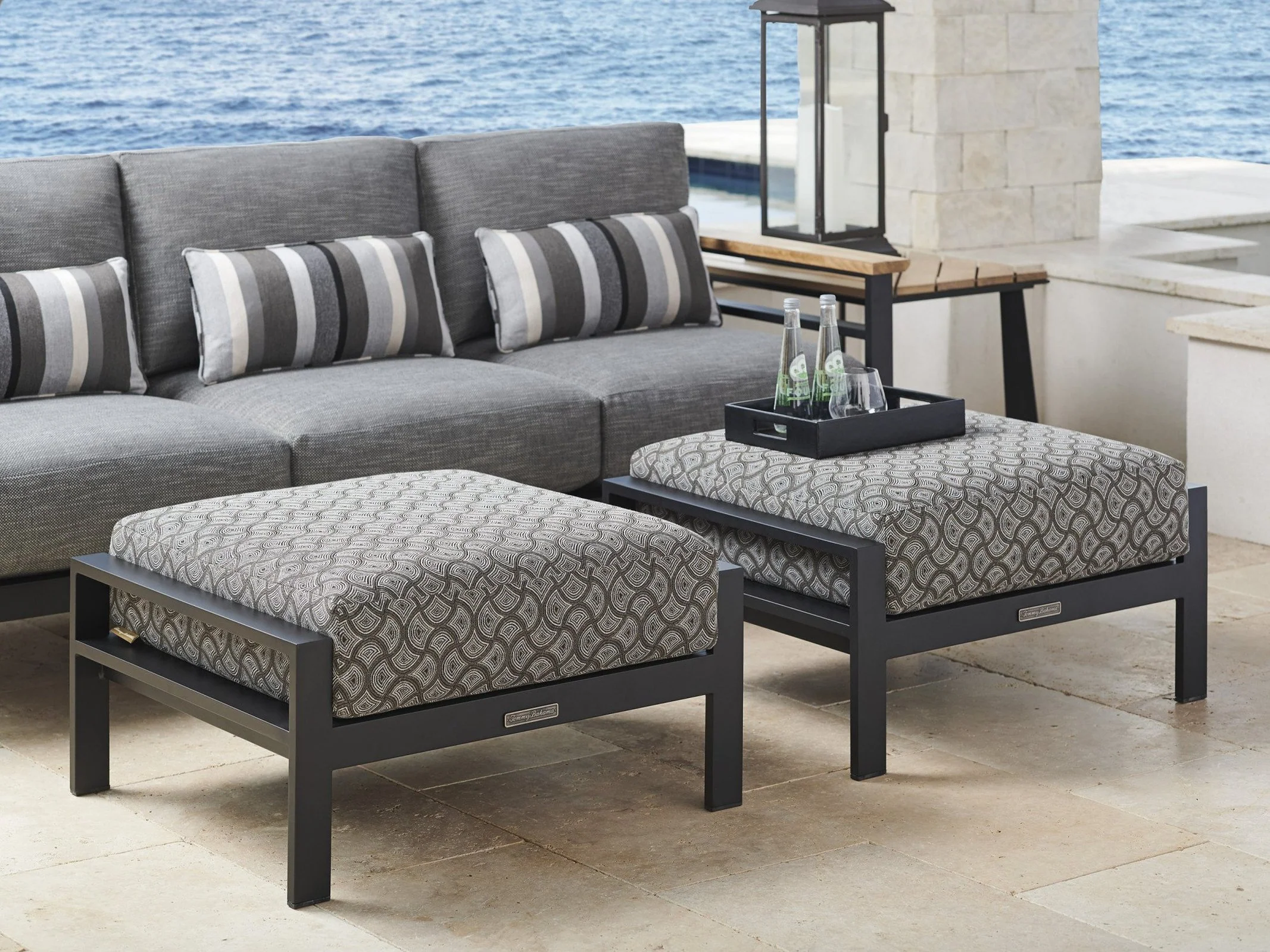 Tommy Bahama Outdoor South Beach Ottoman - Image 2