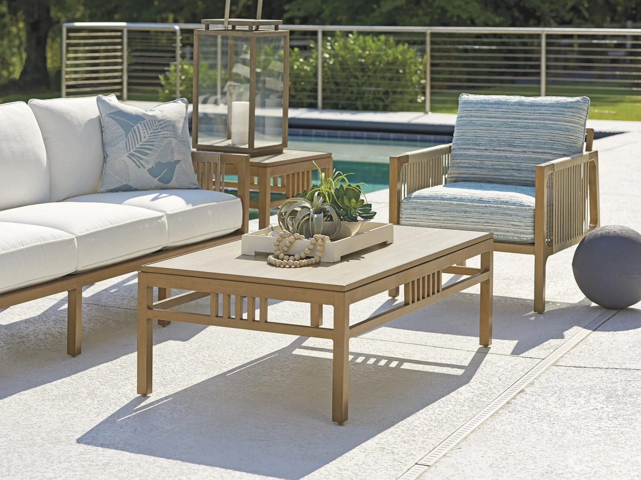 Tommy Bahama Outdoor St Tropez Rectangular Cocktail Table - Image 2