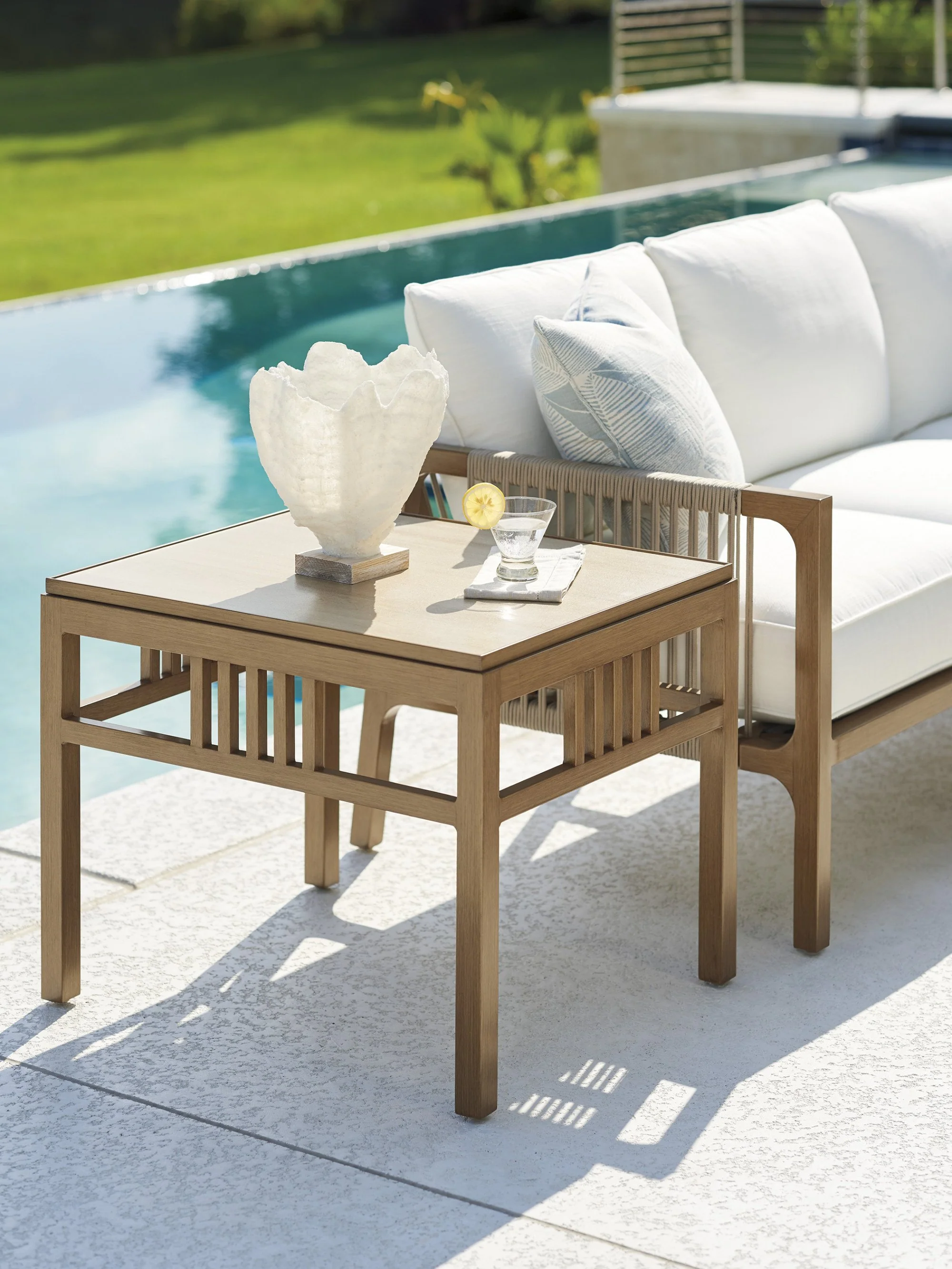 Tommy Bahama Outdoor St Tropez Rectangular End Table - Image 2