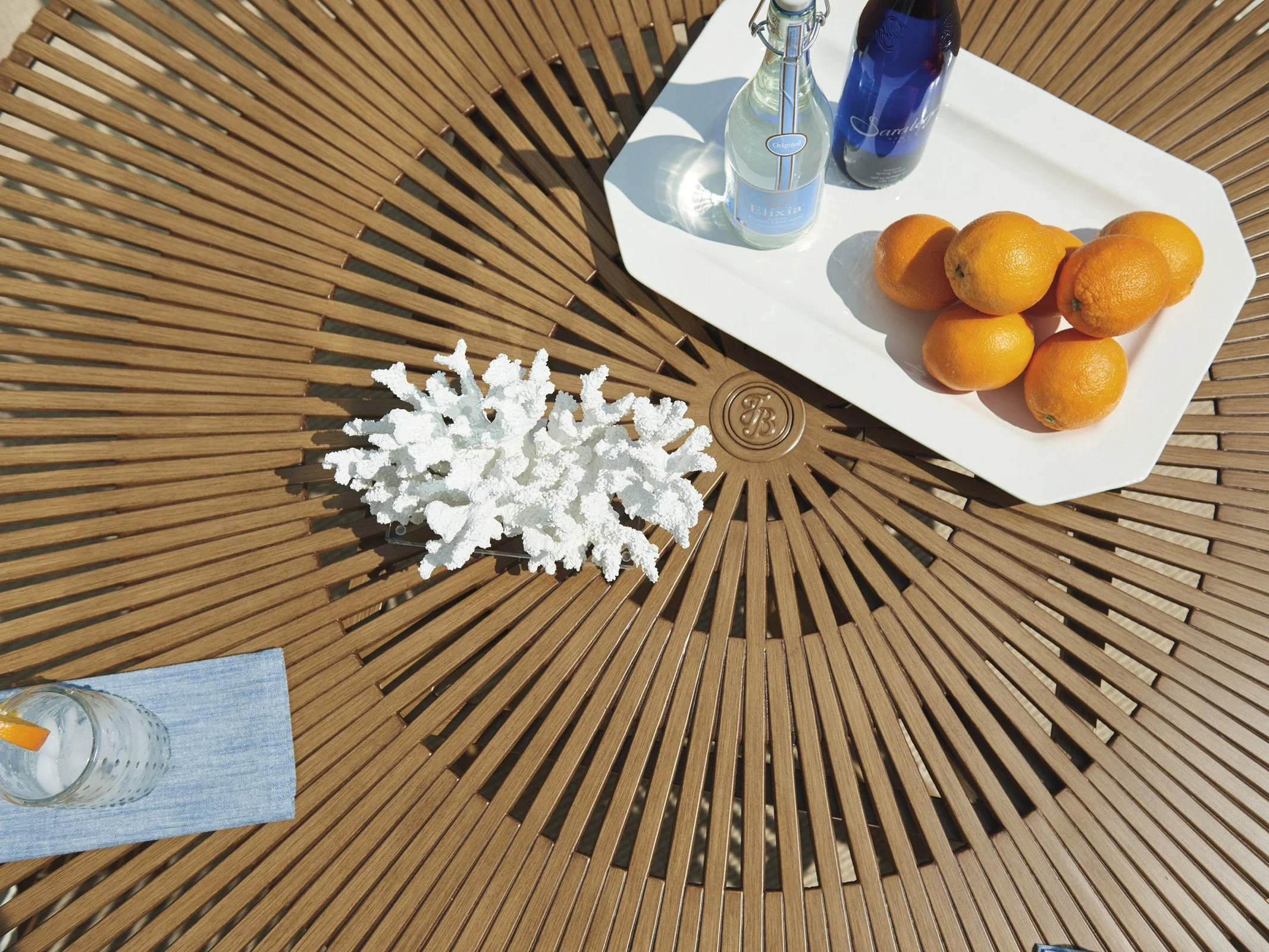 Tommy Bahama Outdoor St Tropez Round Dining Table - Image 4