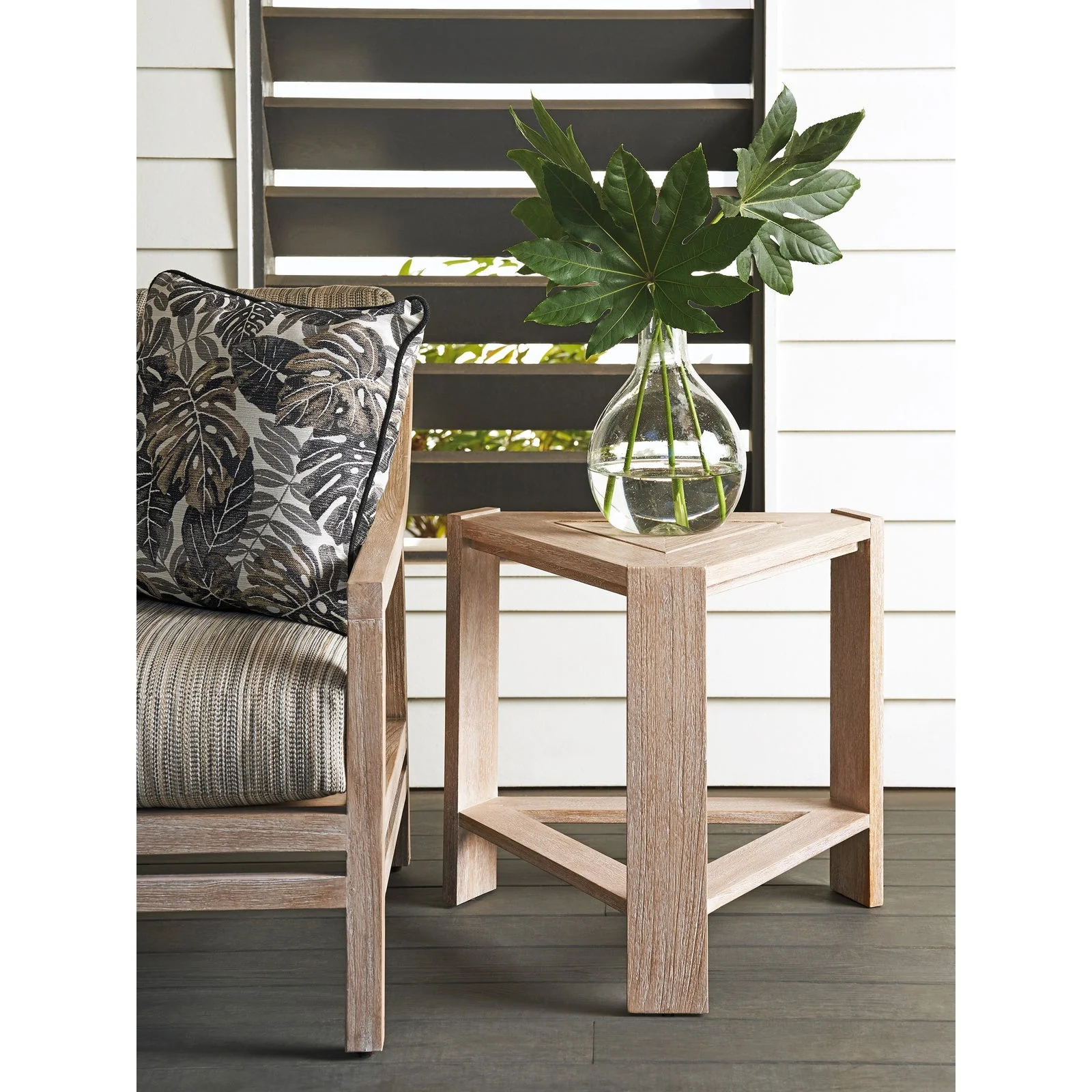 Tommy Bahama Outdoor Stillwater Cove Triangular End Table - Image 2