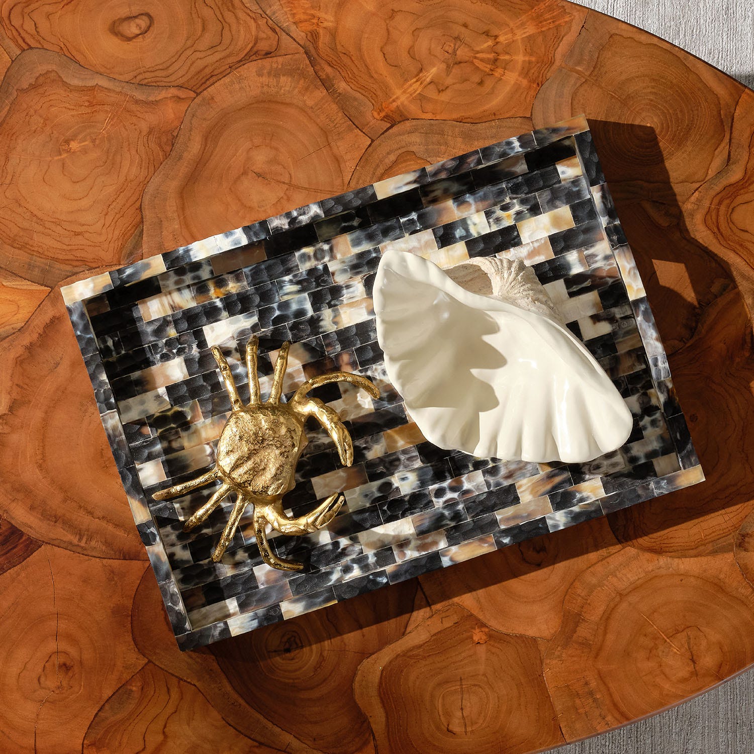 Tucker Tiled Decorative Tray - Set of 2 - Image 2