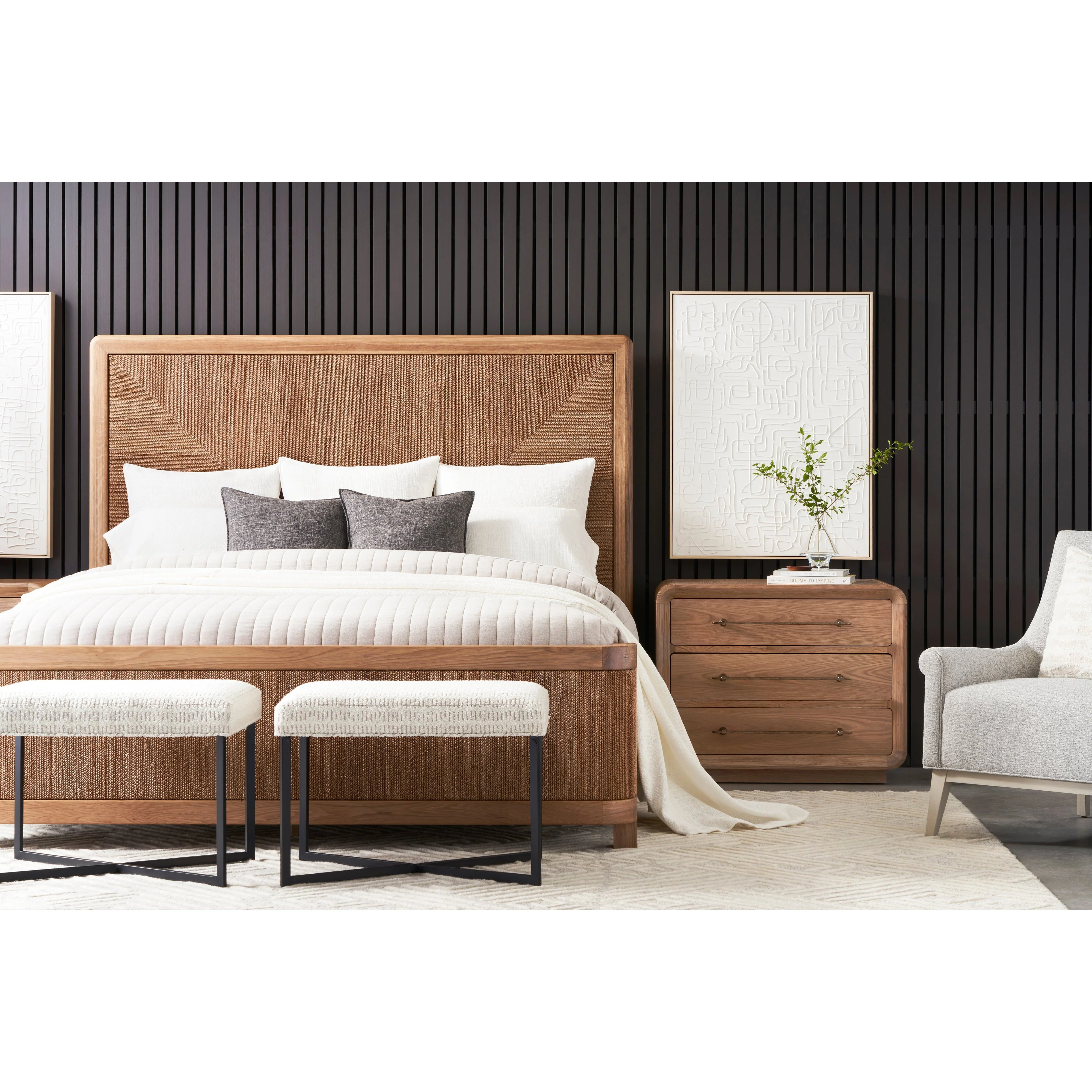 Vanguard Form Three Drawer Nightstand - Image 4