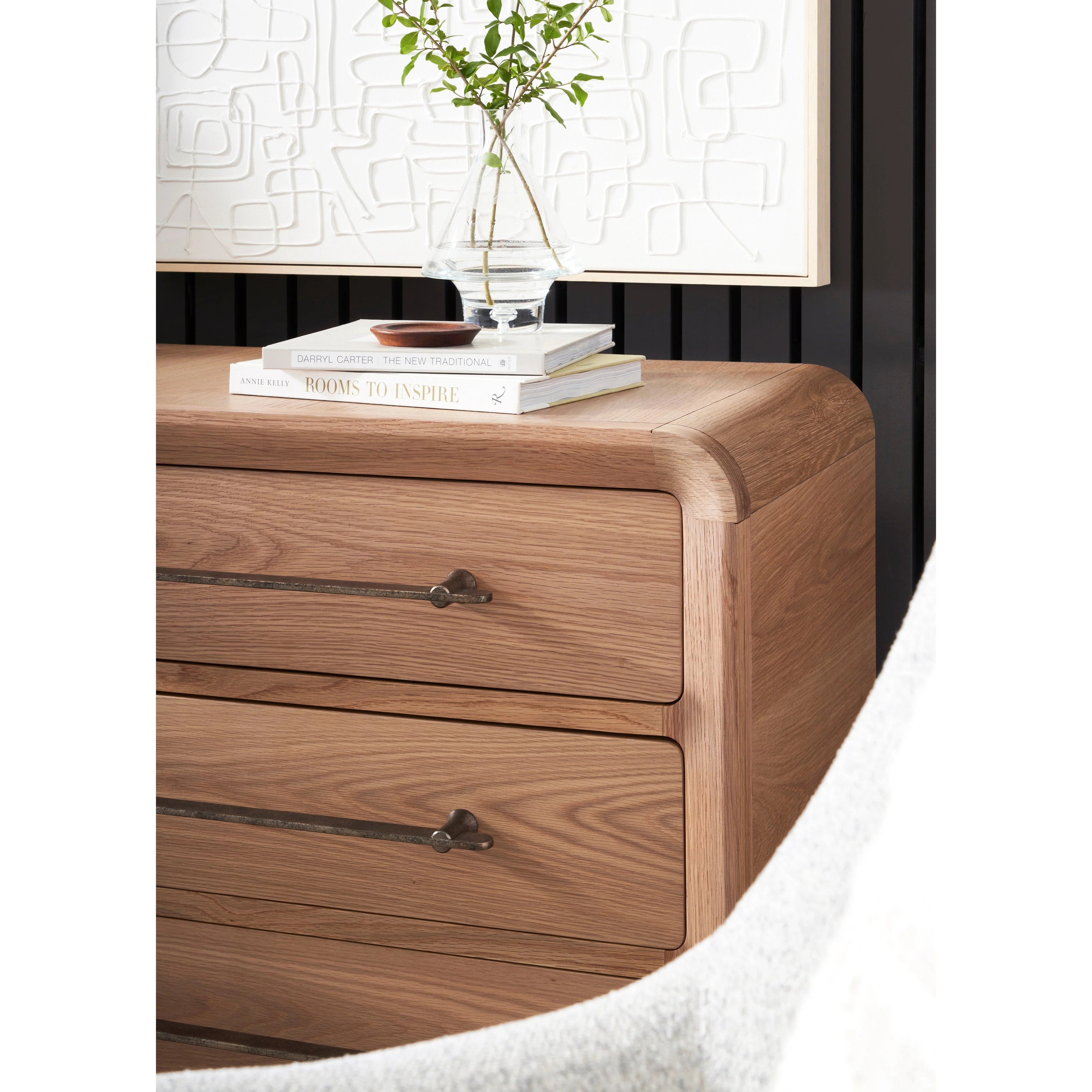 Vanguard Form Three Drawer Nightstand - Image 6