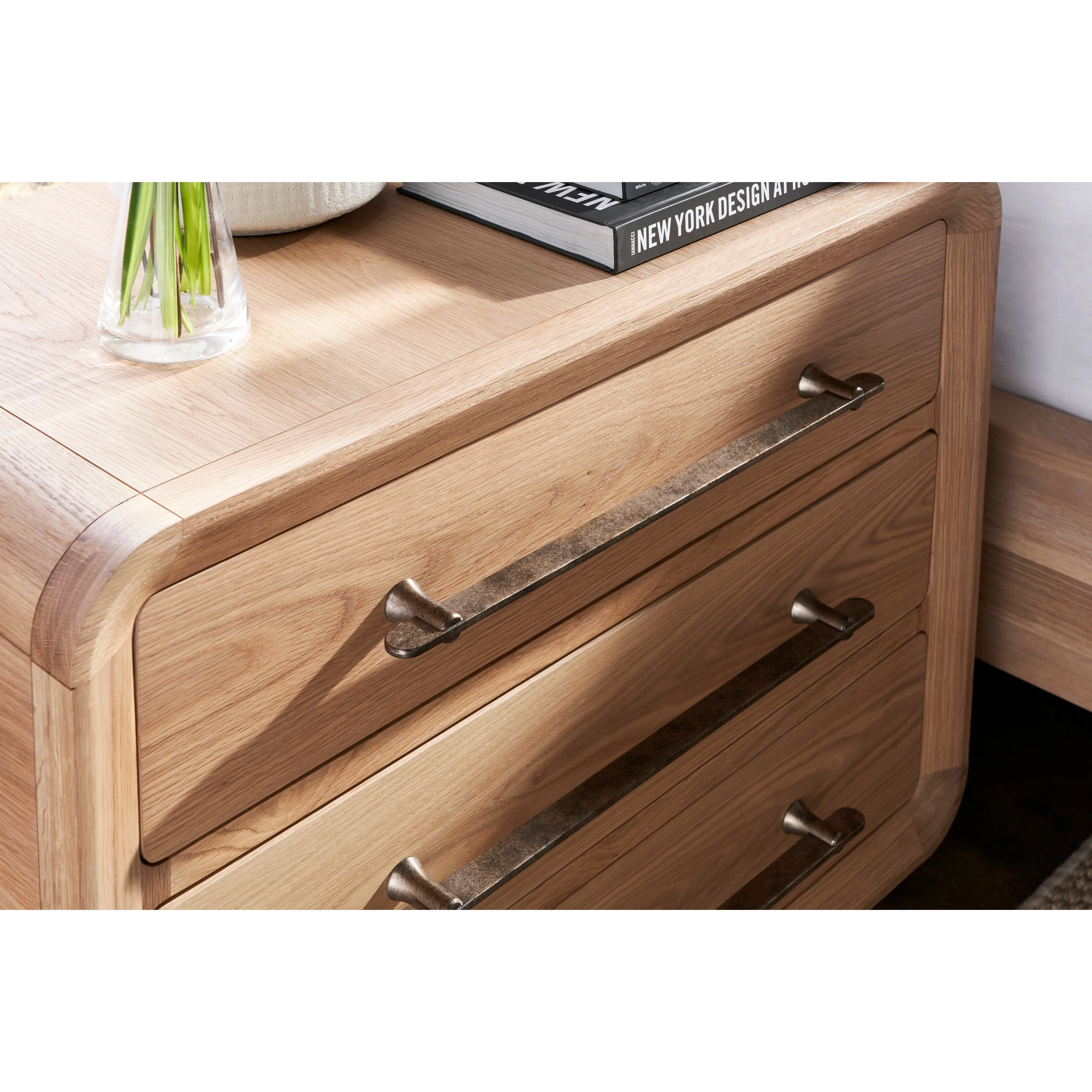 Vanguard Form Three Drawer Nightstand - Image 7