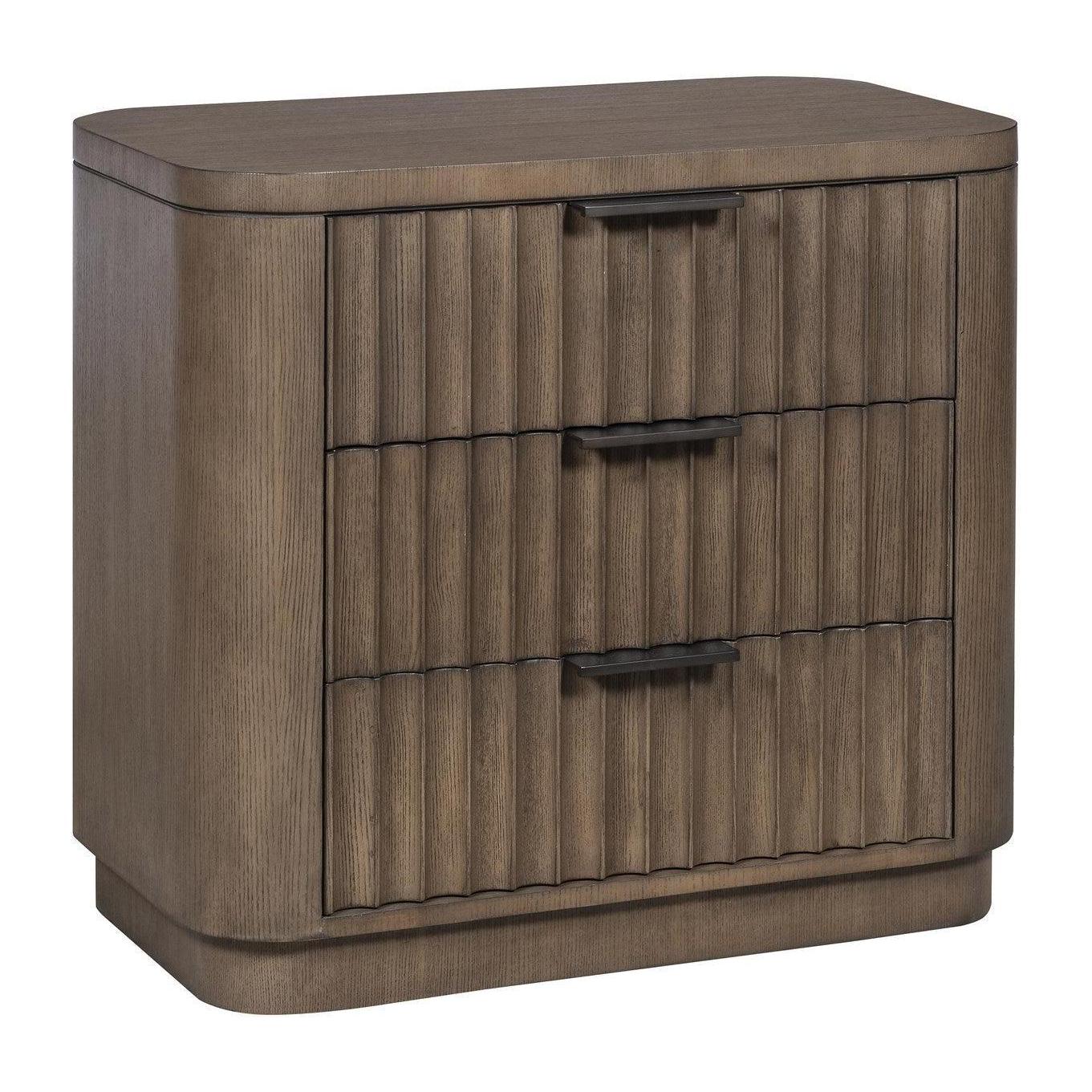 Vanguard Grandhaven Fluted Front Nightstand Three Drawers - Image 2