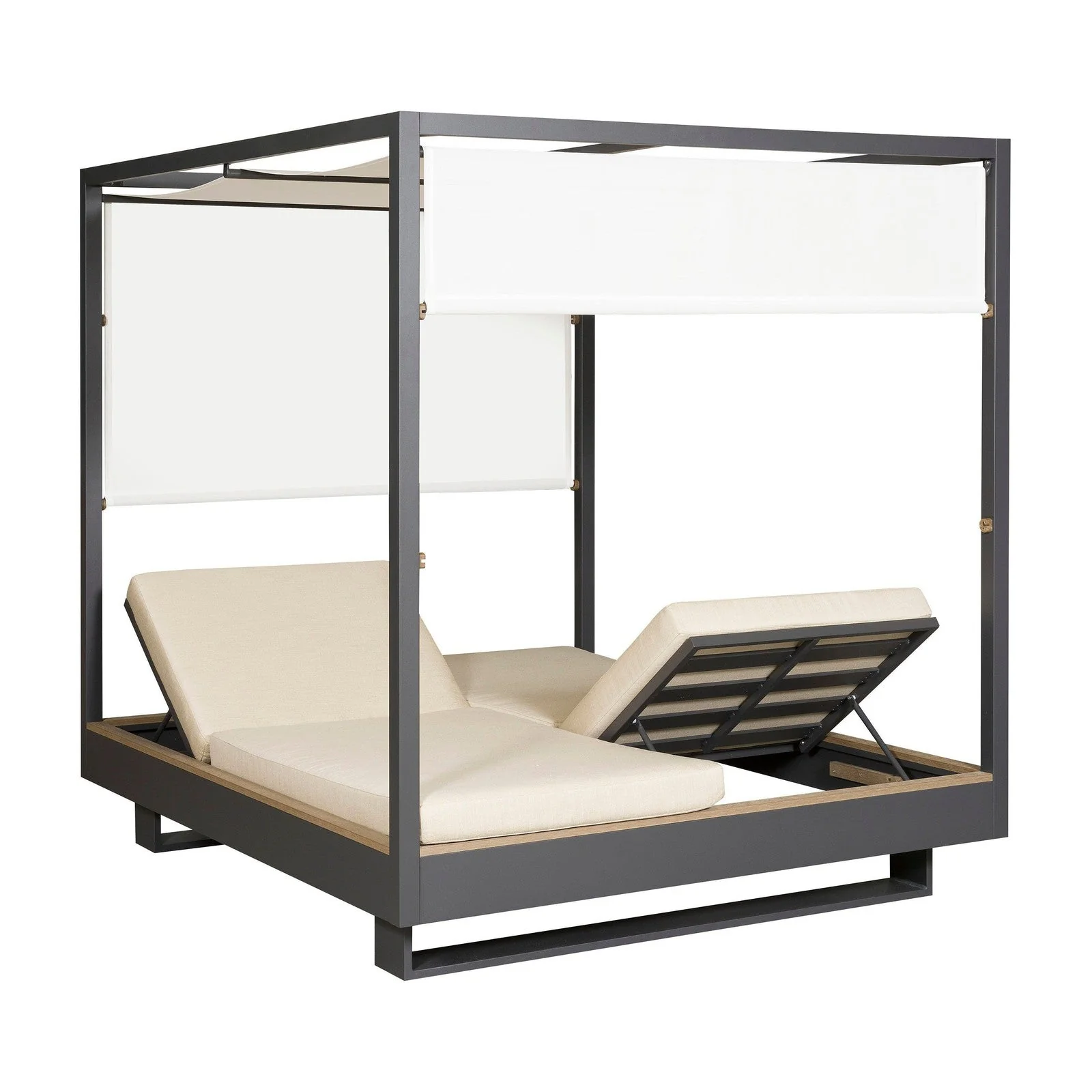 Vanguard Montecito Outdoor Double Reclining Chaise with Cushions - Image 3