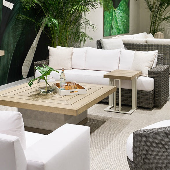 Vanguard Townsend Outdoor Basket Weave Sofa - Image 2