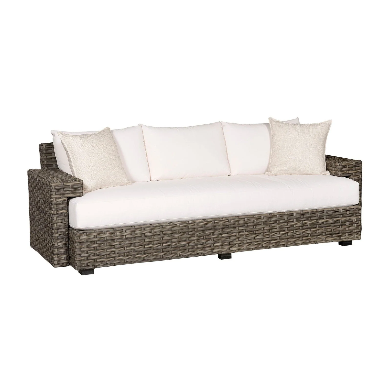 Vanguard Townsend Outdoor Basket Weave Sofa - Image 3